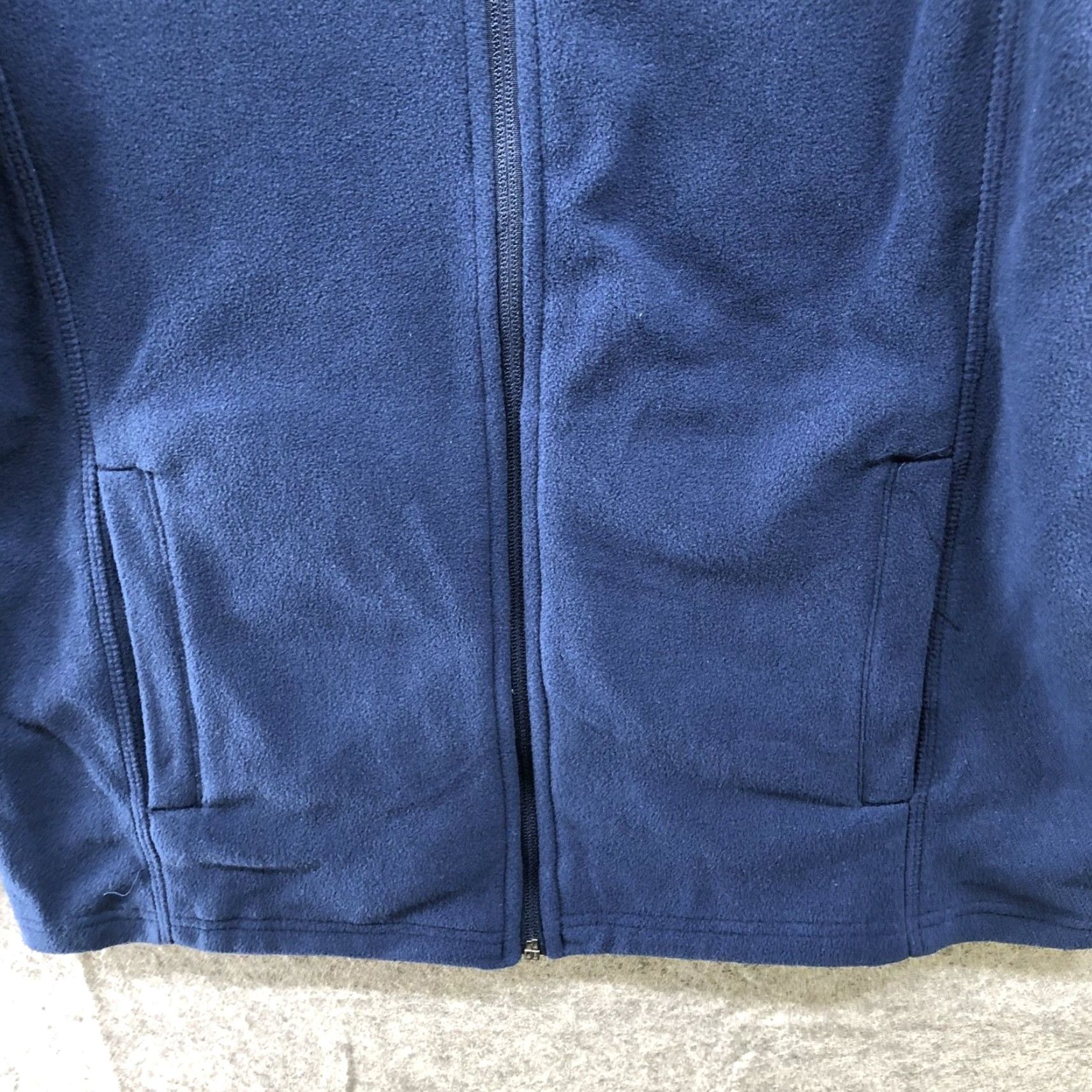 Lands' End Lands' End Fleece Jacket Womens S Dark Blue Mock Neck Lightweight Jacket" Size S / US 4 / IT 40 - 4 Thumbnail