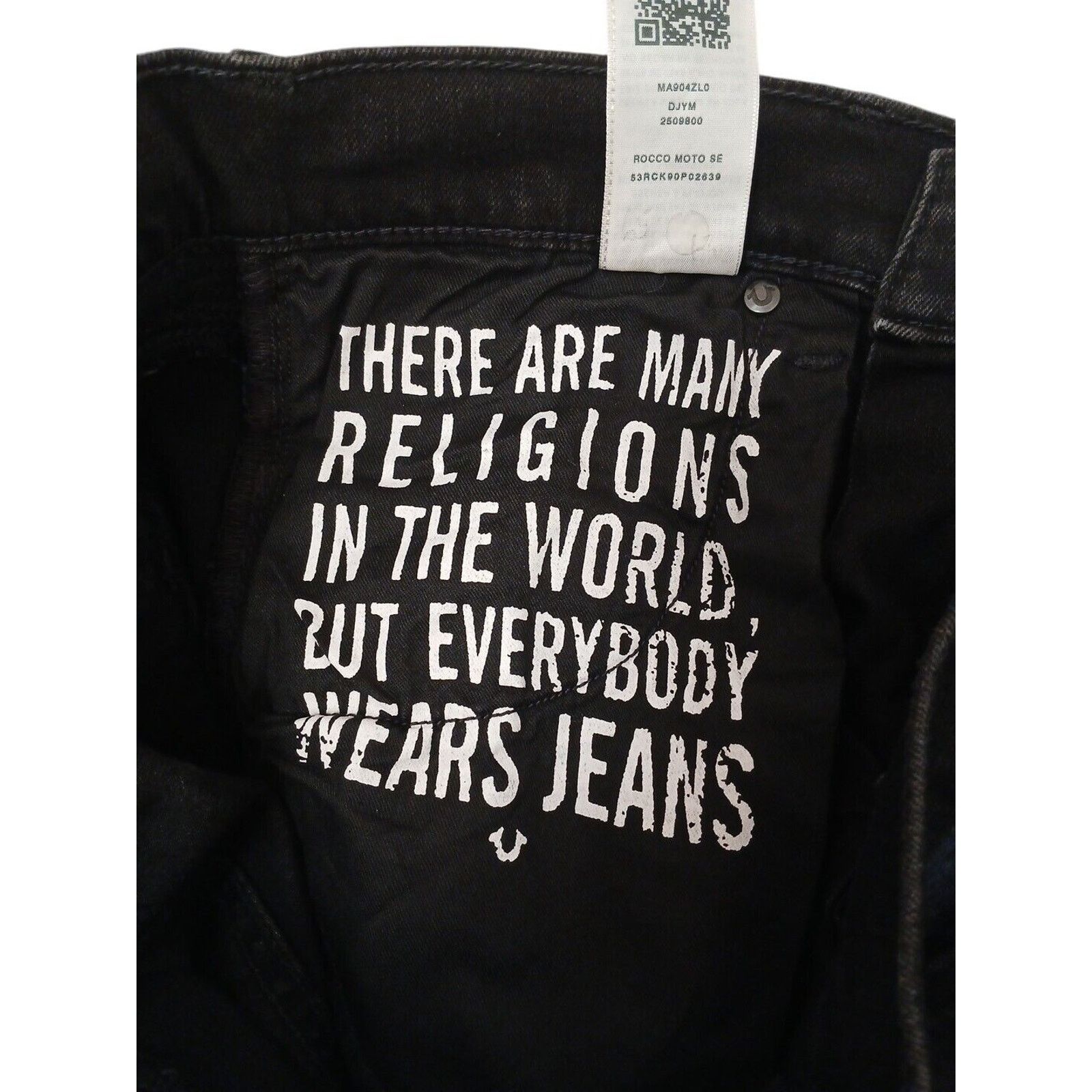 True Religion True Religion ROCCO MOTO Relaxed Skinny Jeans Sz 32 Black Size US 32 / EU 48 - 19 Thumbnail