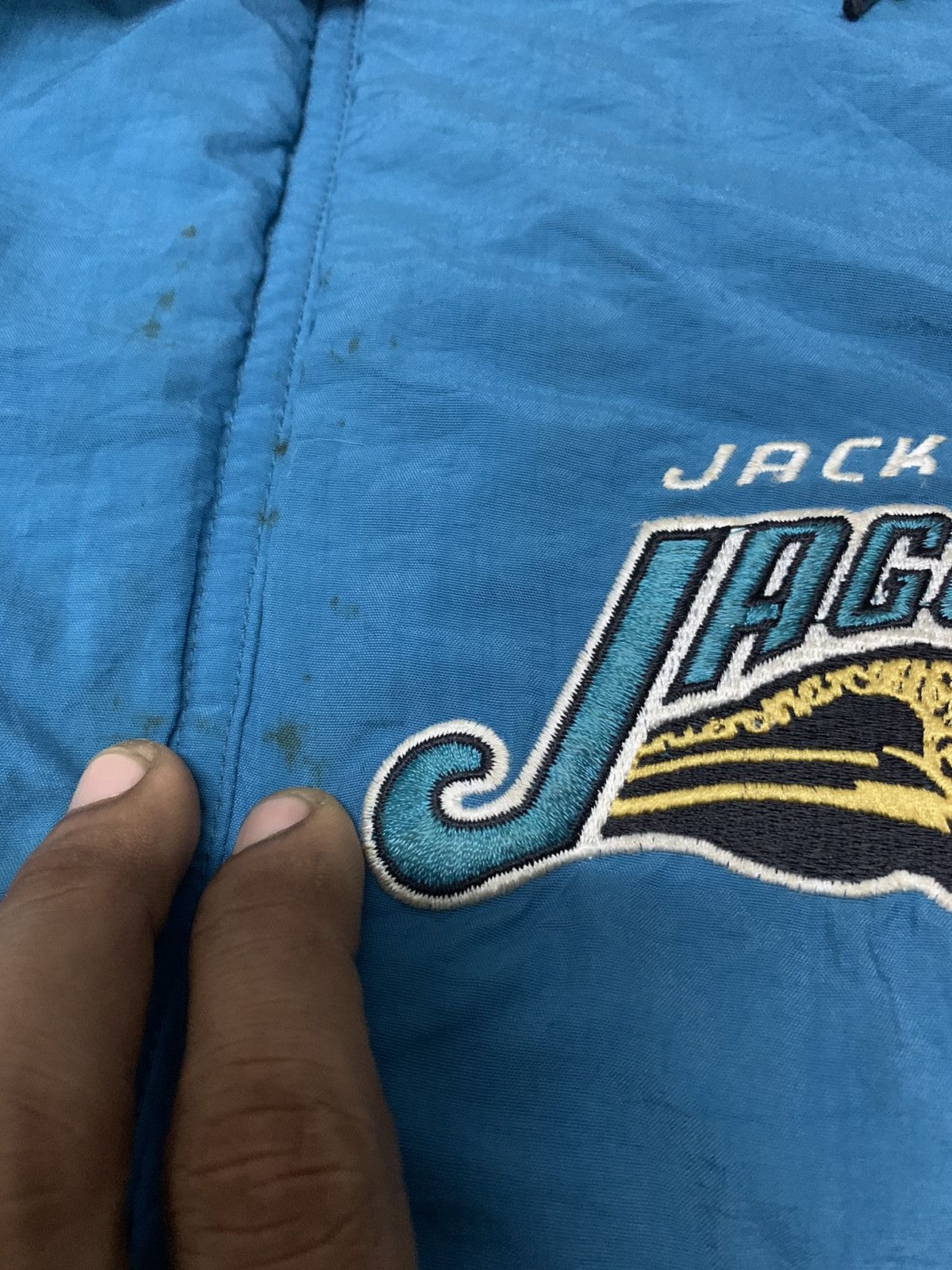 NFL × Starter × Vintage 🔥RARE🔥90s NFL JACKSONVILLE JAGUARS LONG HOODIE JACKET Size US L / EU 52-54 / 3 - 8 Thumbnail