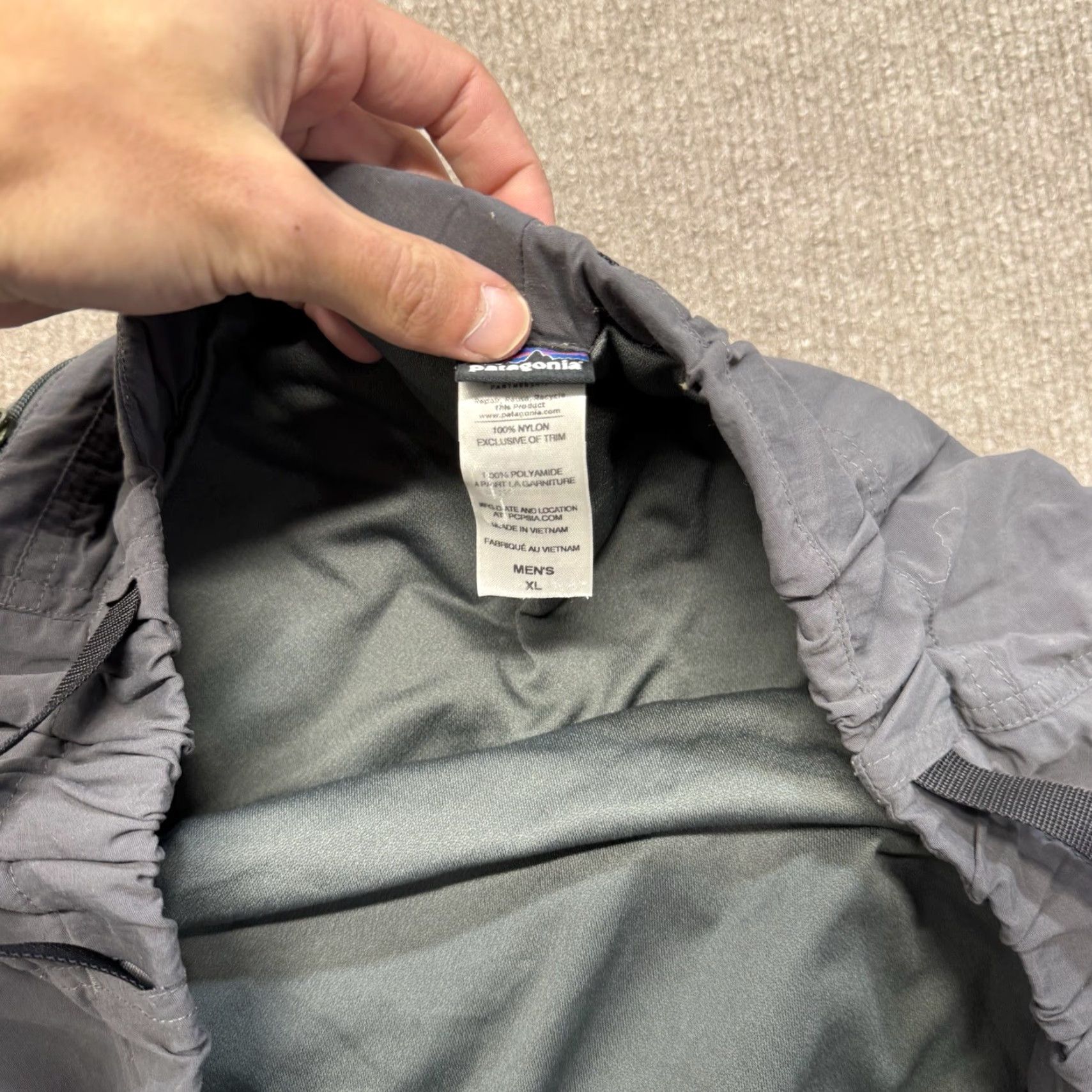 Patagonia Patagonia Cargo Short Mens XL Grey Gi III Pocket Outdoors Casual Travel Size US 31 - 6 Thumbnail