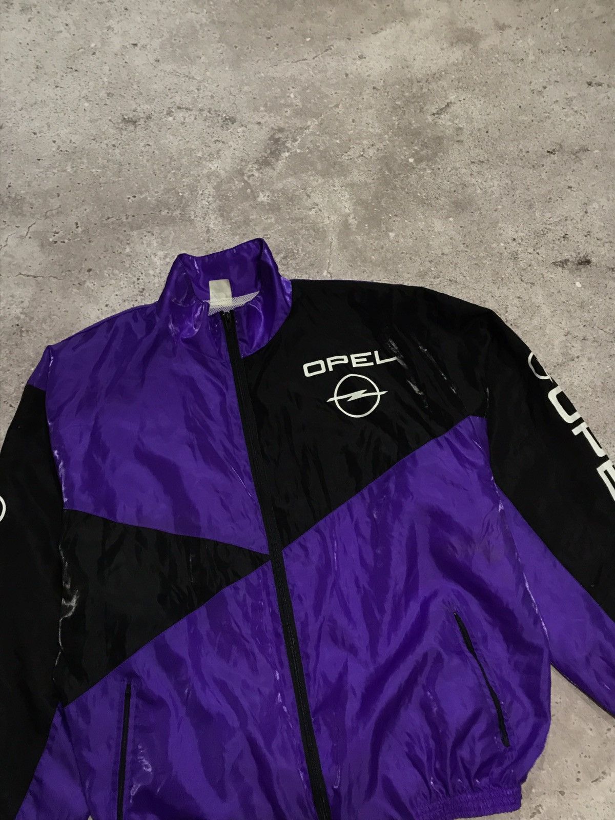 VINTAGE LIGHT JACKET OPEL MARLBORO BIG LOGO FADED Y2K