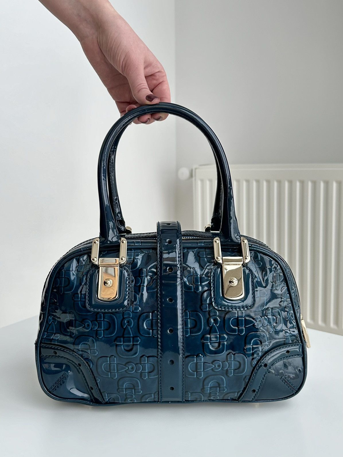 Gucci Gucci Horse Bit Lacquered Ocean Blue Hand Bag Size ONE SIZE - 3 Thumbnail