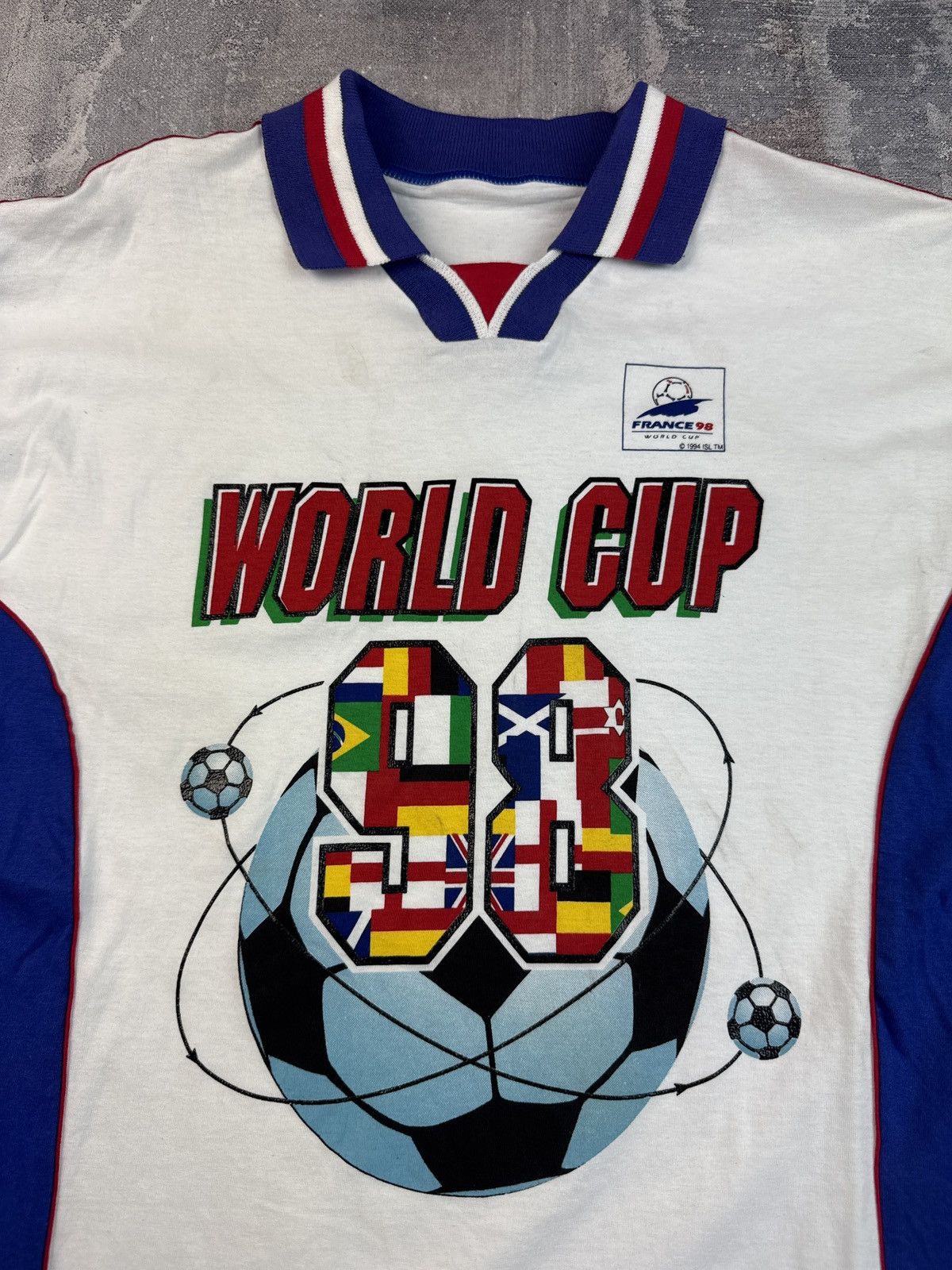 Chelsea Soccer Vintage France 98 FIFA jersey World Cup Size US M / EU 48-50 / 2 - 2 Thumbnail