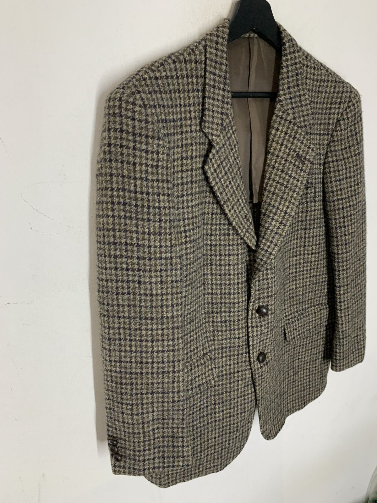 Harris Tweed Vintage Harris Tweed Houndstooth Wool Coat Blazer Size US M / EU 48-50 / 2 - 3 Thumbnail