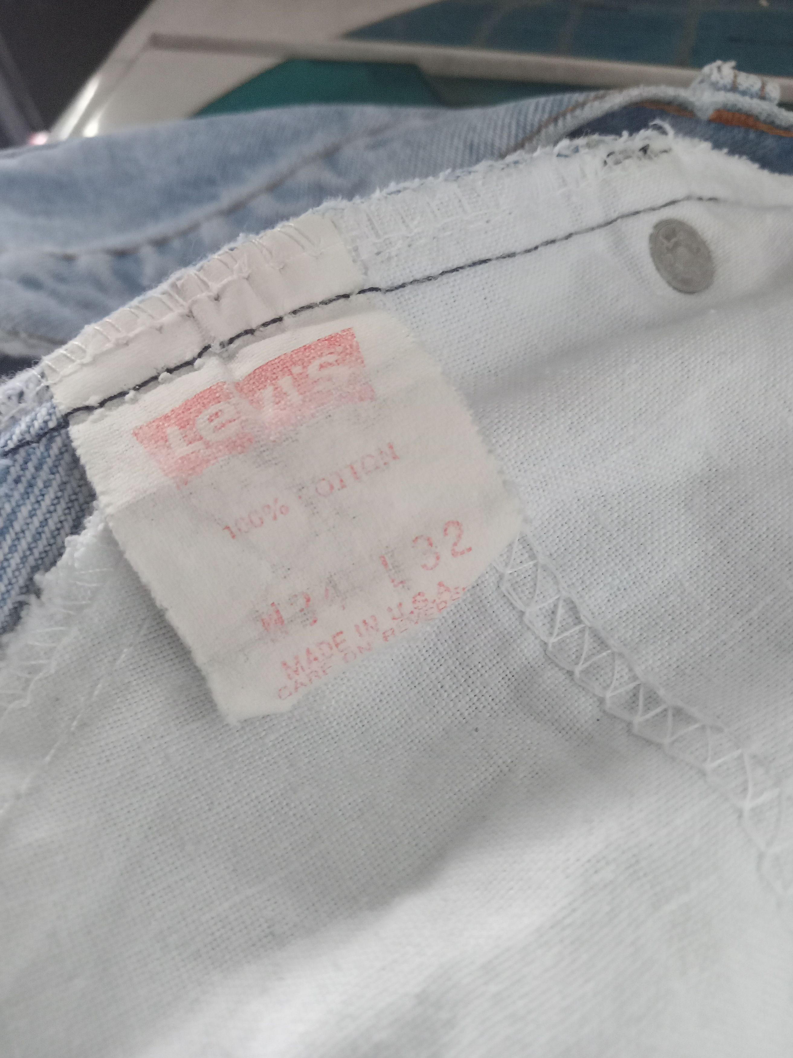 Levi's Vintage Clothing Vintage 90s Levis x Leslie Hamel Cut Off Jeans Size 33" - 9 Thumbnail