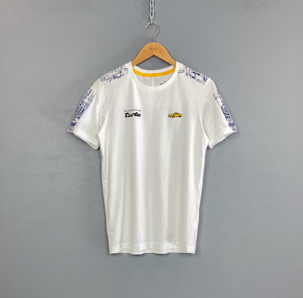 Puma 🏎️ Puma x Porche Turbo Racing Logo Hype T-shirt White Top Size US S / EU 44-46 / 1 - 1 Thumbnail
