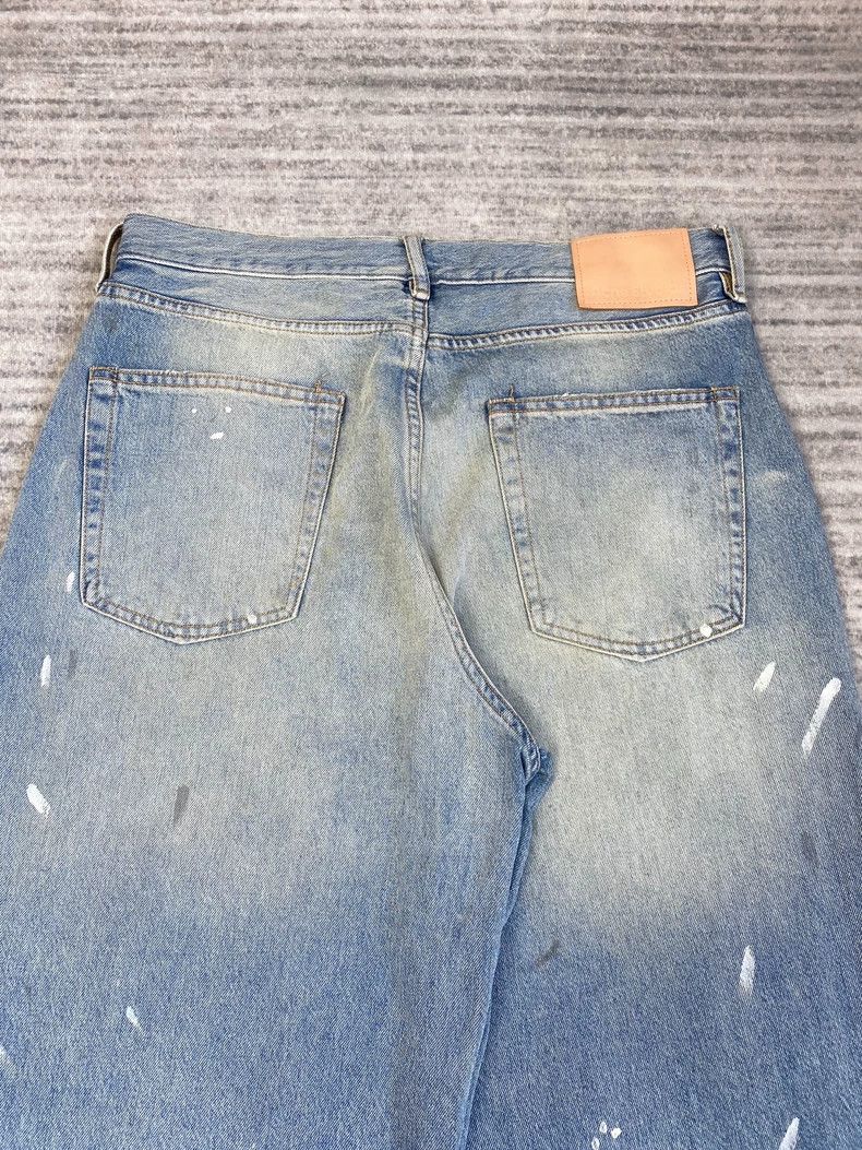 Acne Studios Acne Studios Blue ink-splashed mud-dyed denim trousers Size US 32 / EU 48 - 5 Thumbnail