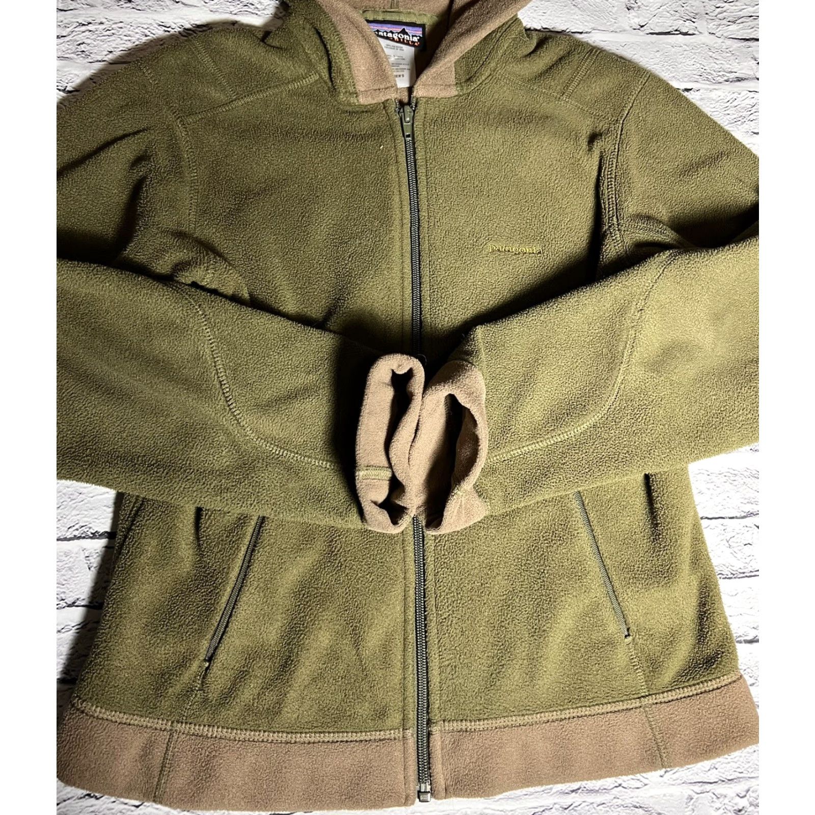 Patagonia Patagonia Women's Synchilla Windproof Artic Hoodie Fleece Full Zip S Green Jacket Womens Size S / US 4 / IT 40 - 3 Thumbnail