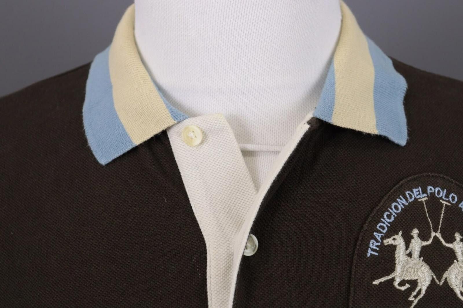 La Martina La Martina Archive 1973 Brown Rubgy Polo Shirt Size M Size US M / EU 48-50 / 2 - 5 Thumbnail