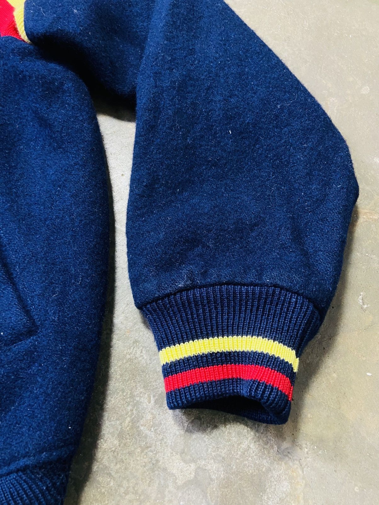 Vintage Vintage Key Station Wool Varsity Jacket Size US L / EU 52-54 / 3 - 6 Thumbnail