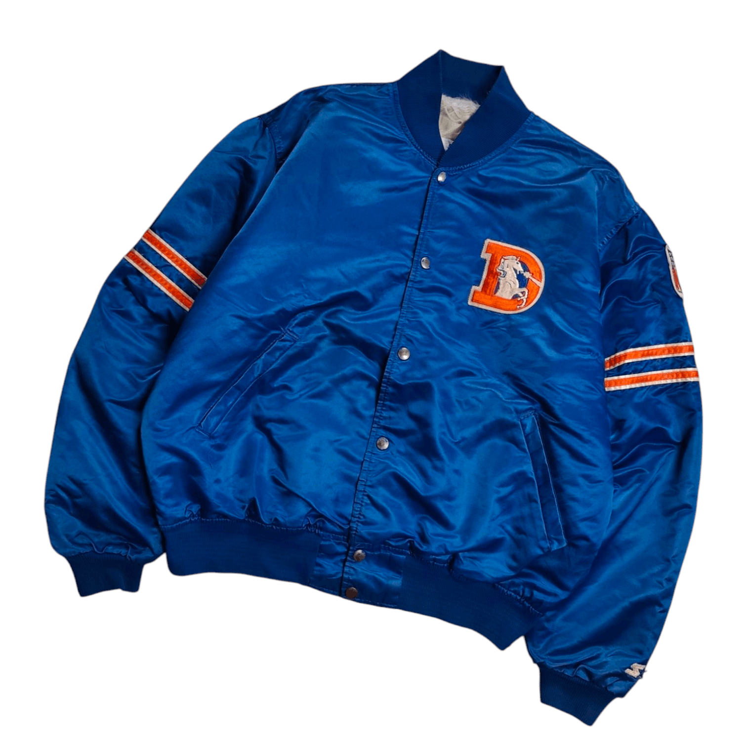 NFL × Starter × Vintage Vintage 90s Starter NFL Denver Broncos Varsity Jacket Size US L / EU 52-54 / 3 - 2 Thumbnail