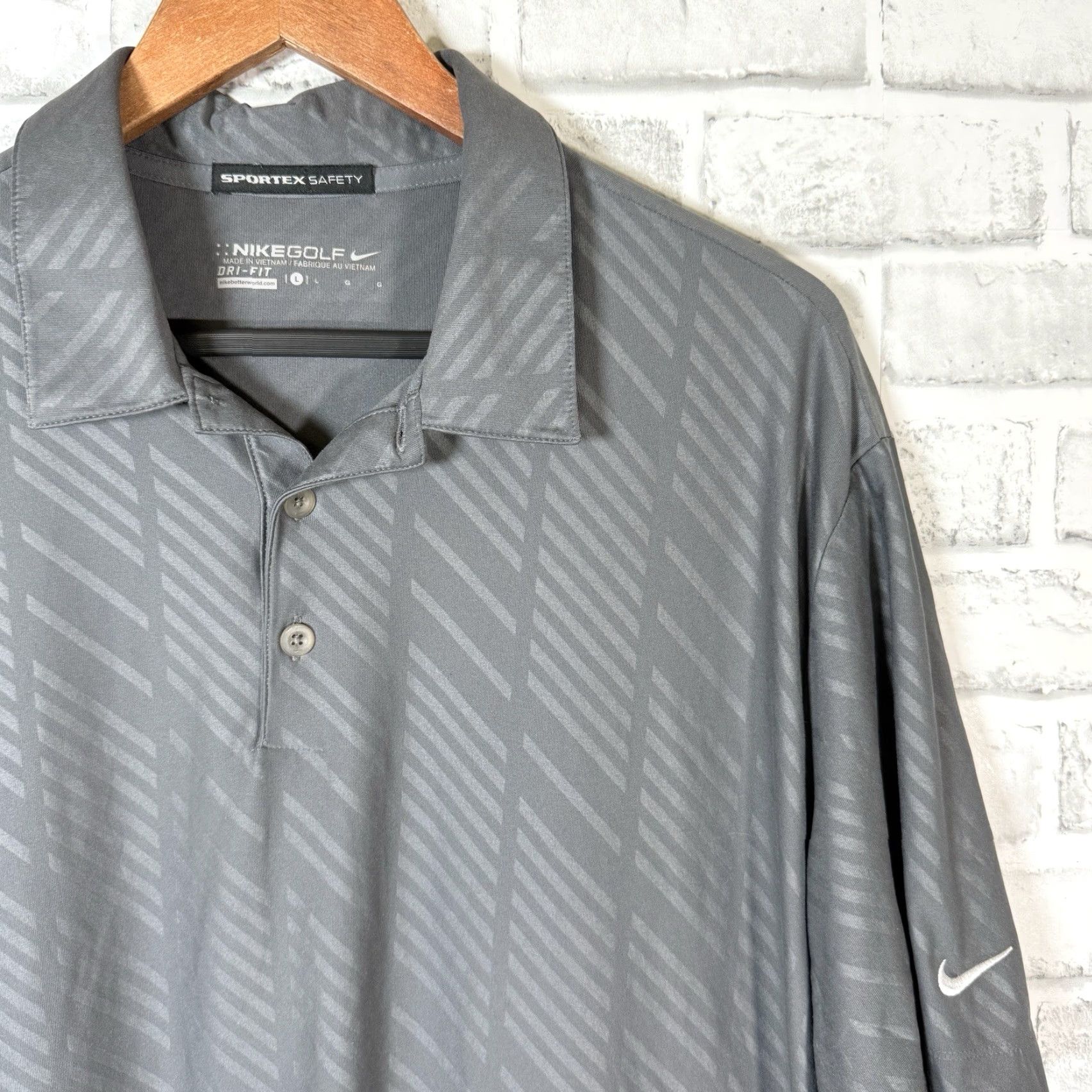 Nike Nike Golf Polo Shirt Mens Size L Athletic Gray Sportex Golf Apparel Size US L / EU 52-54 / 3 - 2 Thumbnail