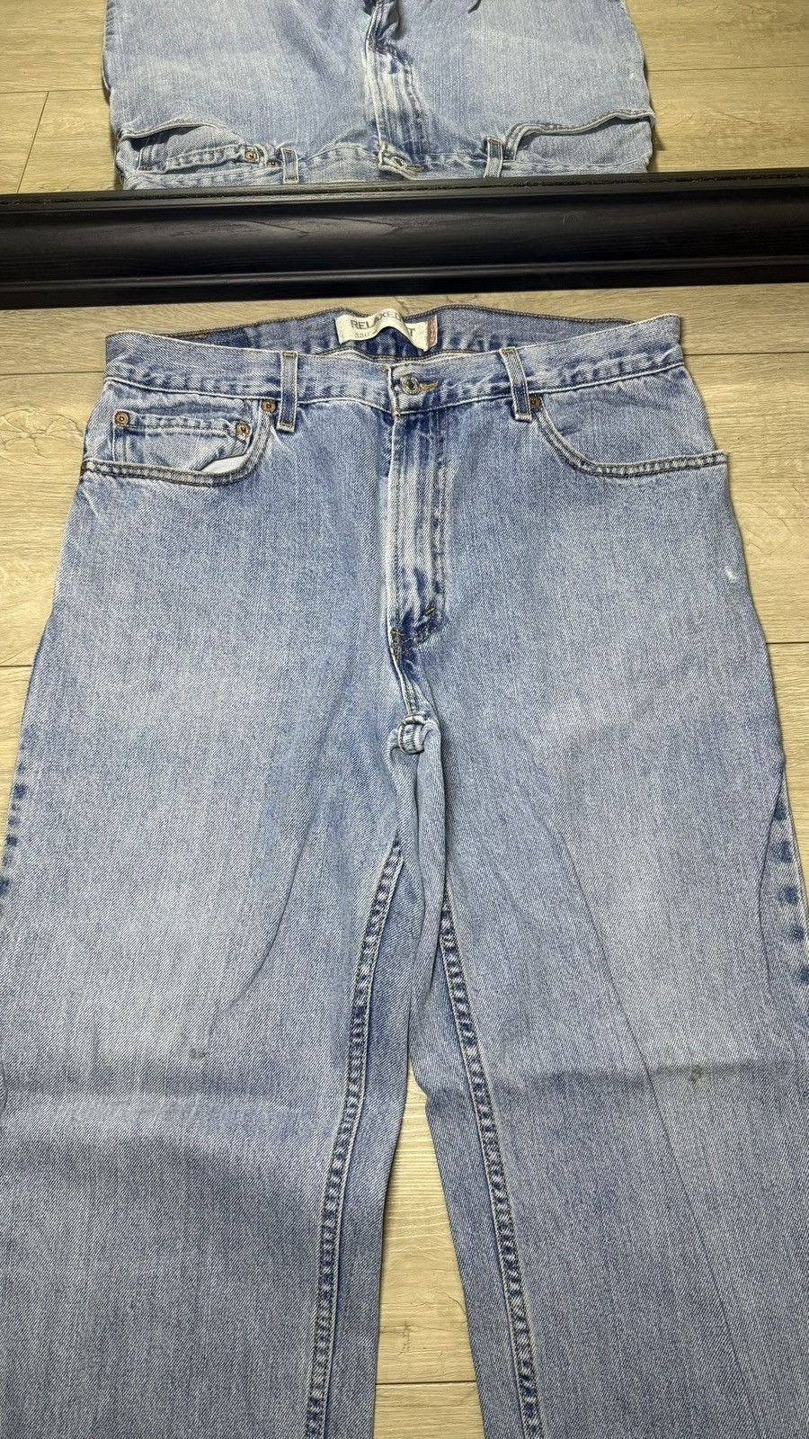 Levi's Y2K 2000s Levi’s 550 35 x 30 Light Wash Straight Leg Denim Size US 35 - 3 Thumbnail