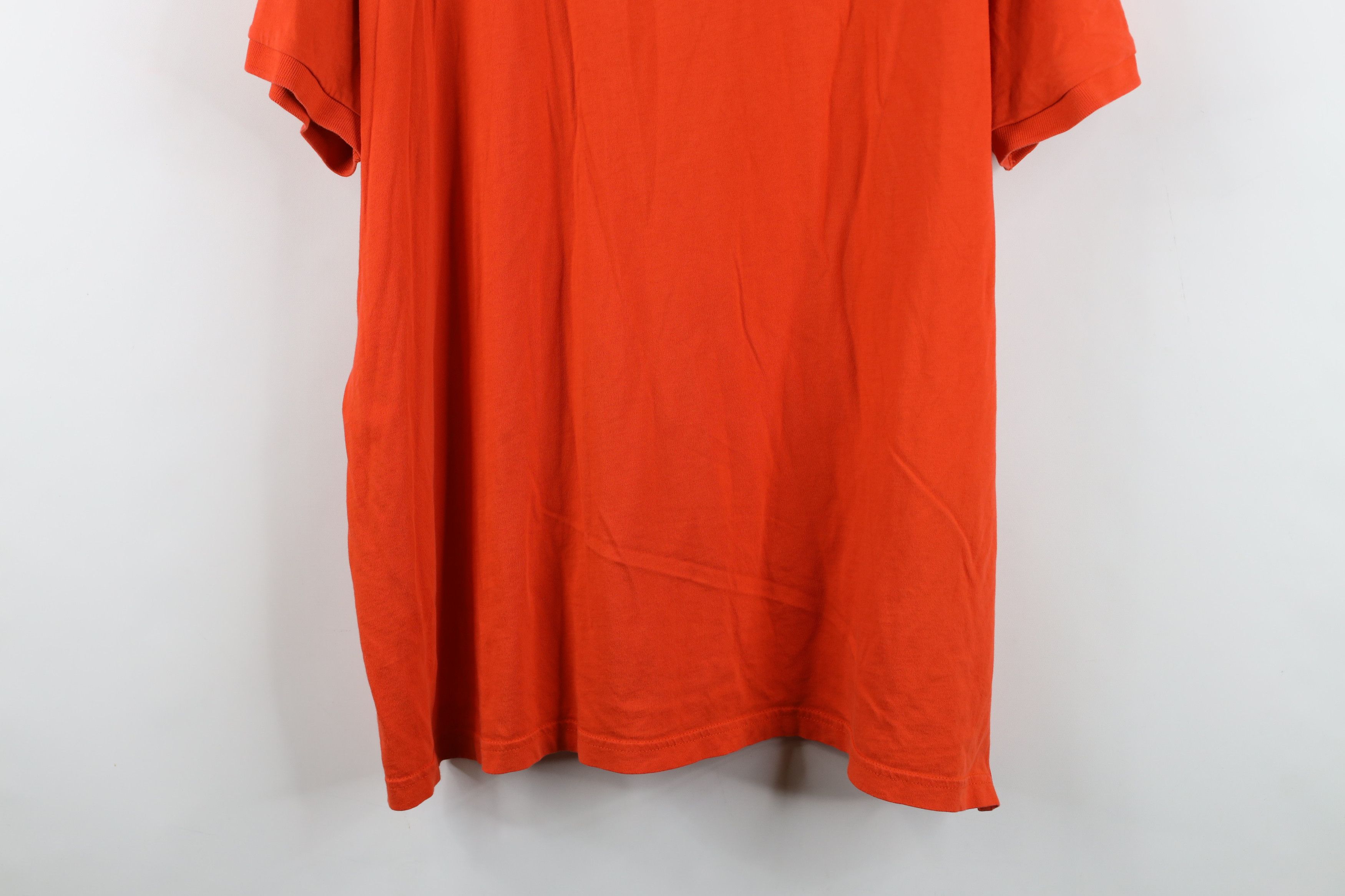 Nike Vintage Y2K Nike Spell Travis Scott Mini Swoosh Polo Orange Size US XXL / EU 58 / 5 - 13 Thumbnail