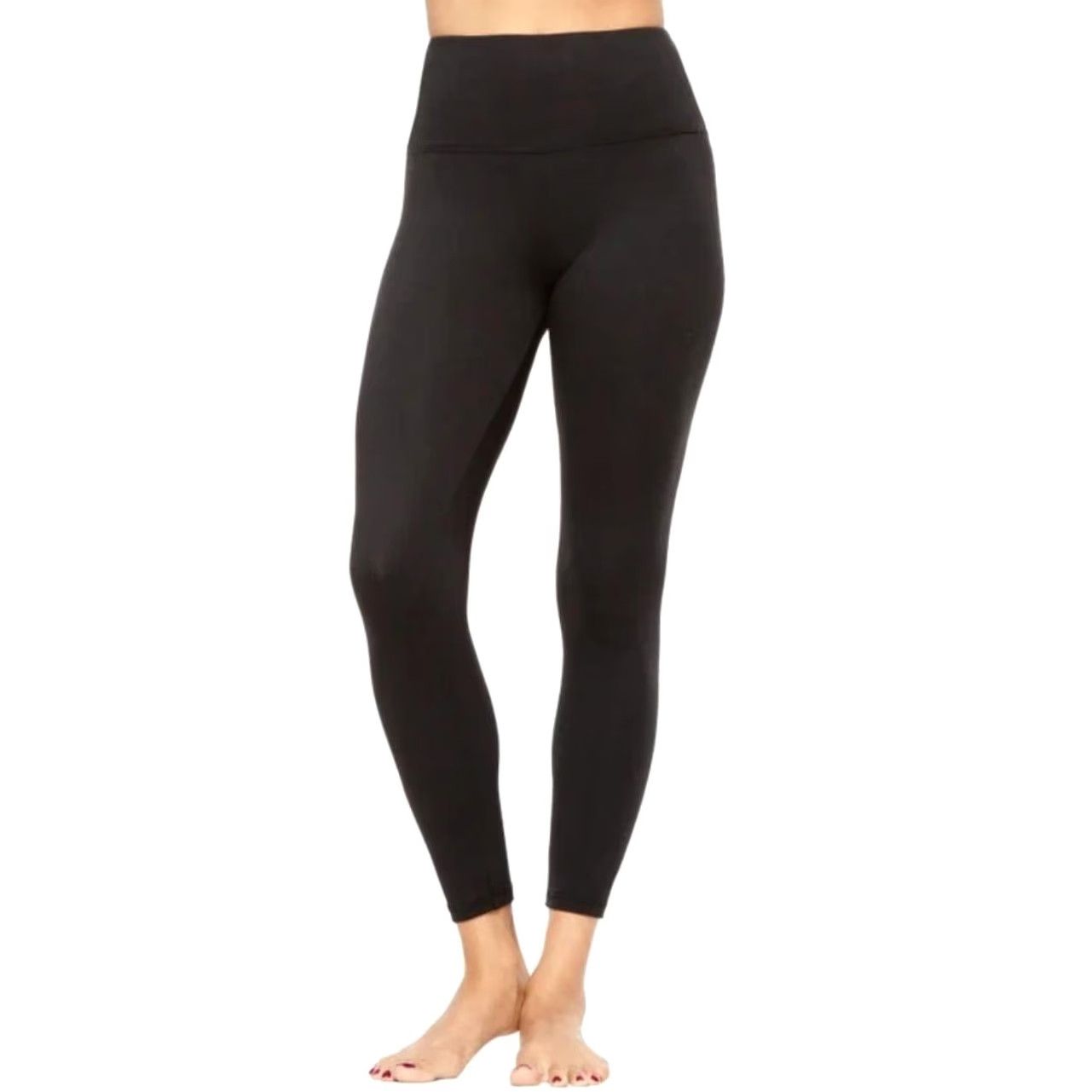 Vintage Felina Leggings Women XL Black Velvety Soft 7/8 High Waist Shaping 2 Pack Ankle Size 40" / US 18 - 5 Thumbnail