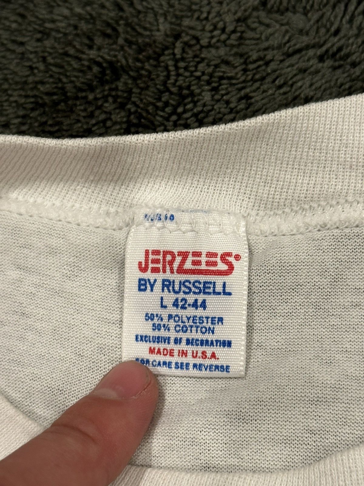 Jerzees × Russell Athletic × Vintage Vintage “New York” Moon Single Stitch Graphic T Size US L / EU 52-54 / 3 - 3 Thumbnail