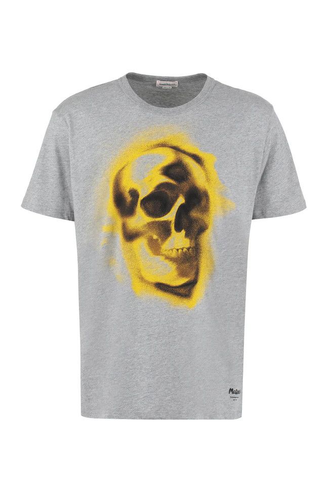 Alexander McQueen o1y1024 T-Shirt In Grey Size US L / EU 52-54 / 3 - 1 Thumbnail