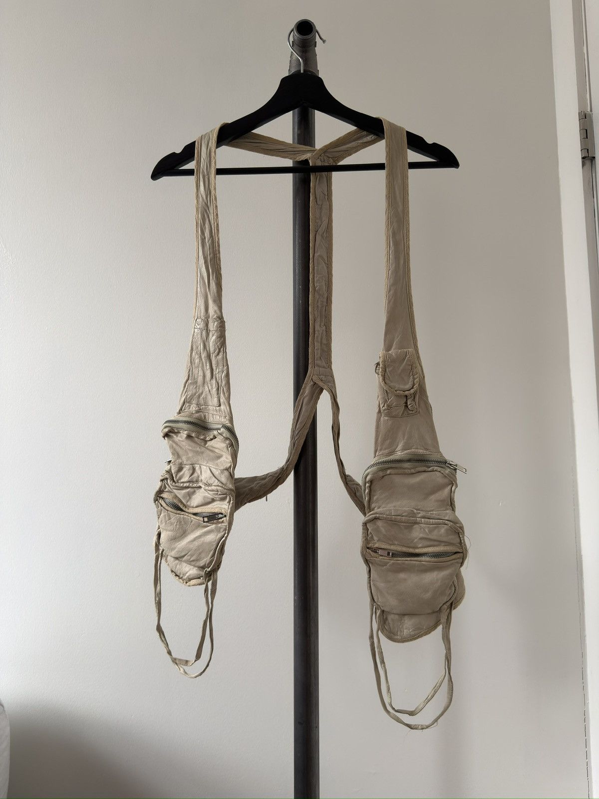 Rick Owens SS07 DRAKE Pearl Leather Vest Bag Size US M / EU 48-50 / 2 - 1 Thumbnail