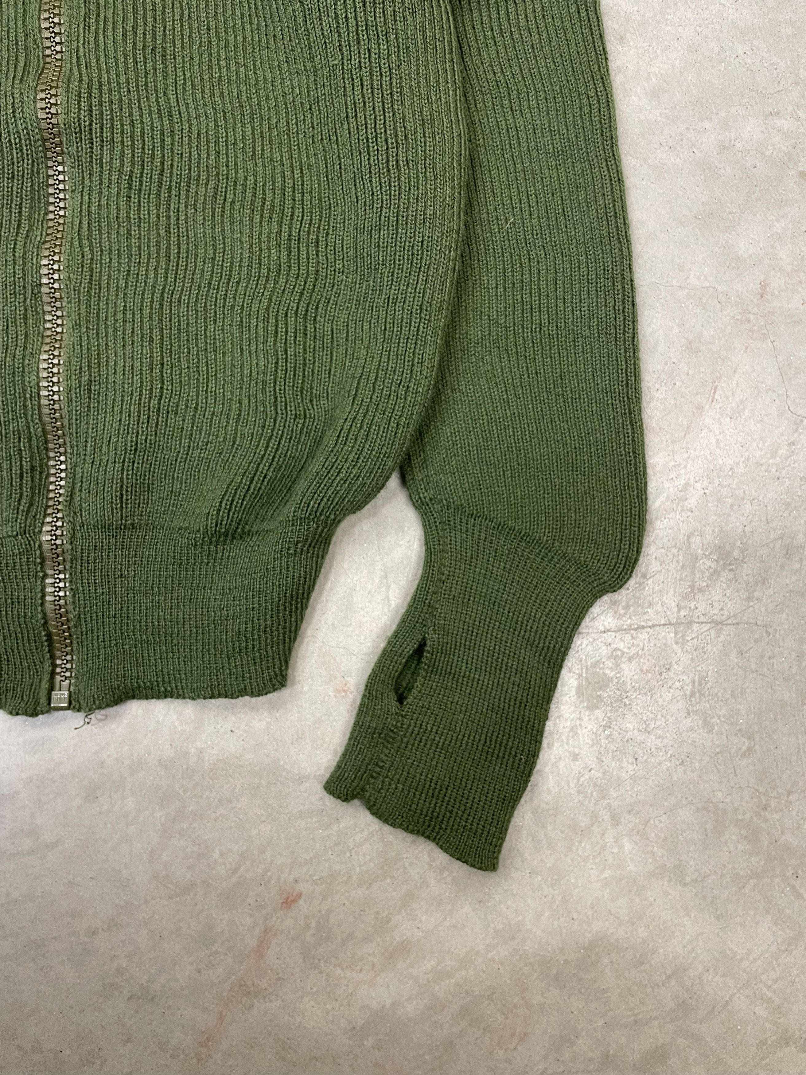 Vintage 60s Swedish Zipped Cardigan Size US M / EU 48-50 / 2 - 2 Thumbnail