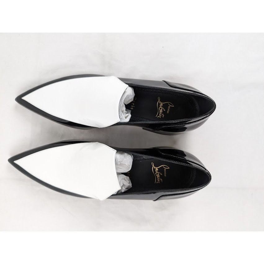 Christian Louboutin o1rshd1 Aiglon 30 Shoes in White / Black Size US 8 / EU 41 - 14 Thumbnail