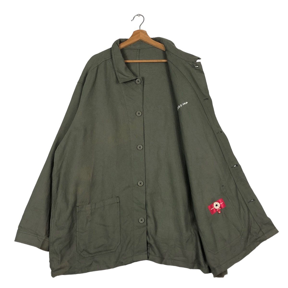 Japanese Brand 🔥Vintage Converse All Star Chore Jacket Military Design Size US L / EU 52-54 / 3 - 11 Thumbnail