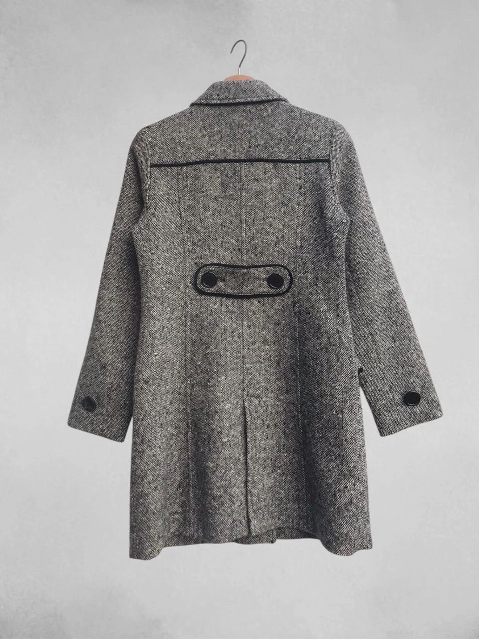 Courreges Courreges 21 Logo Button Tweed Coat Size S / US 4 / IT 40 - 4 Thumbnail