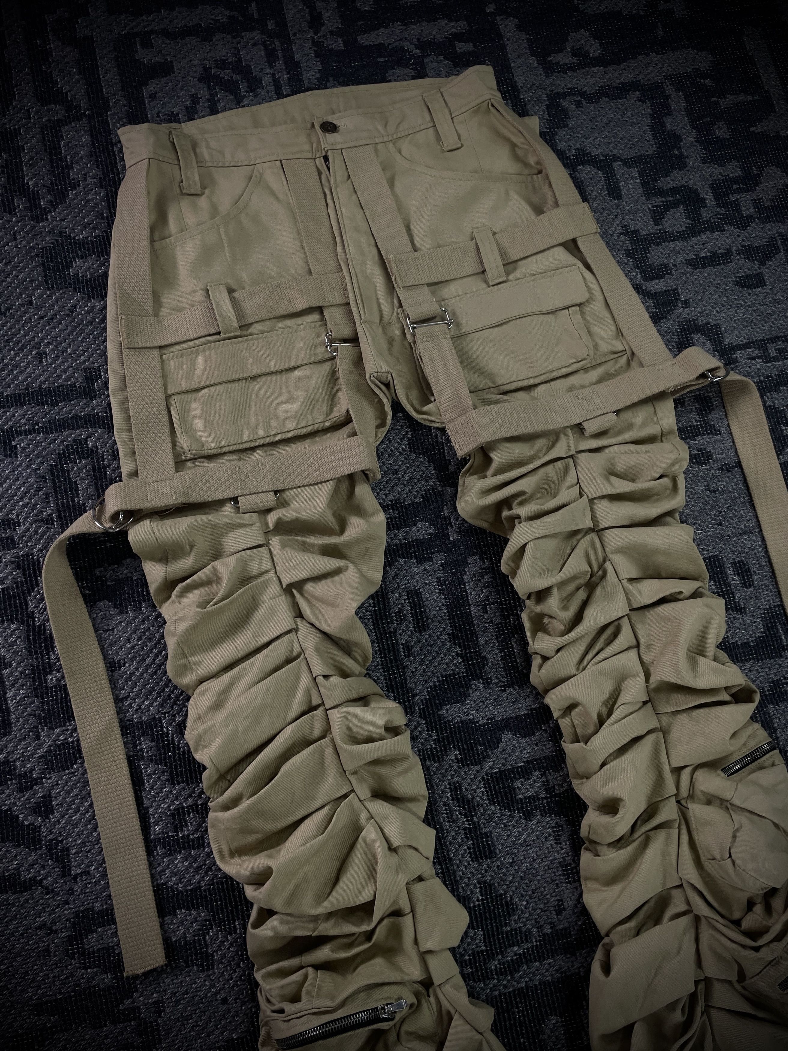 Other Kam Vercetti Cargo Flared Pants Size US 32 / EU 48 - 4 Thumbnail