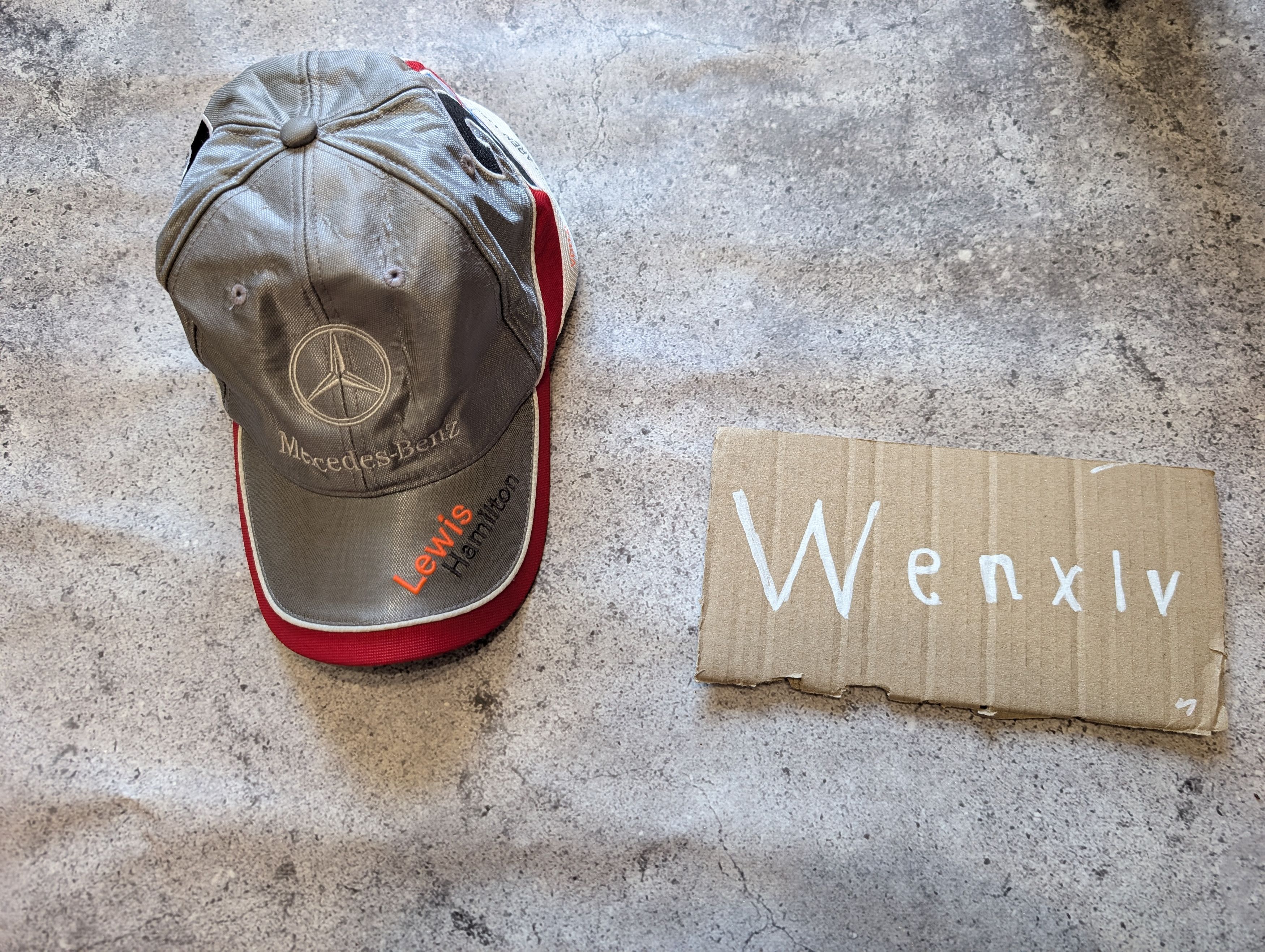 Formula 1 × Mercedes-Benz Mercedes Benz Cap Lewis Hamilton Vintage Racing Big Logo Size ONE SIZE - 6 Thumbnail