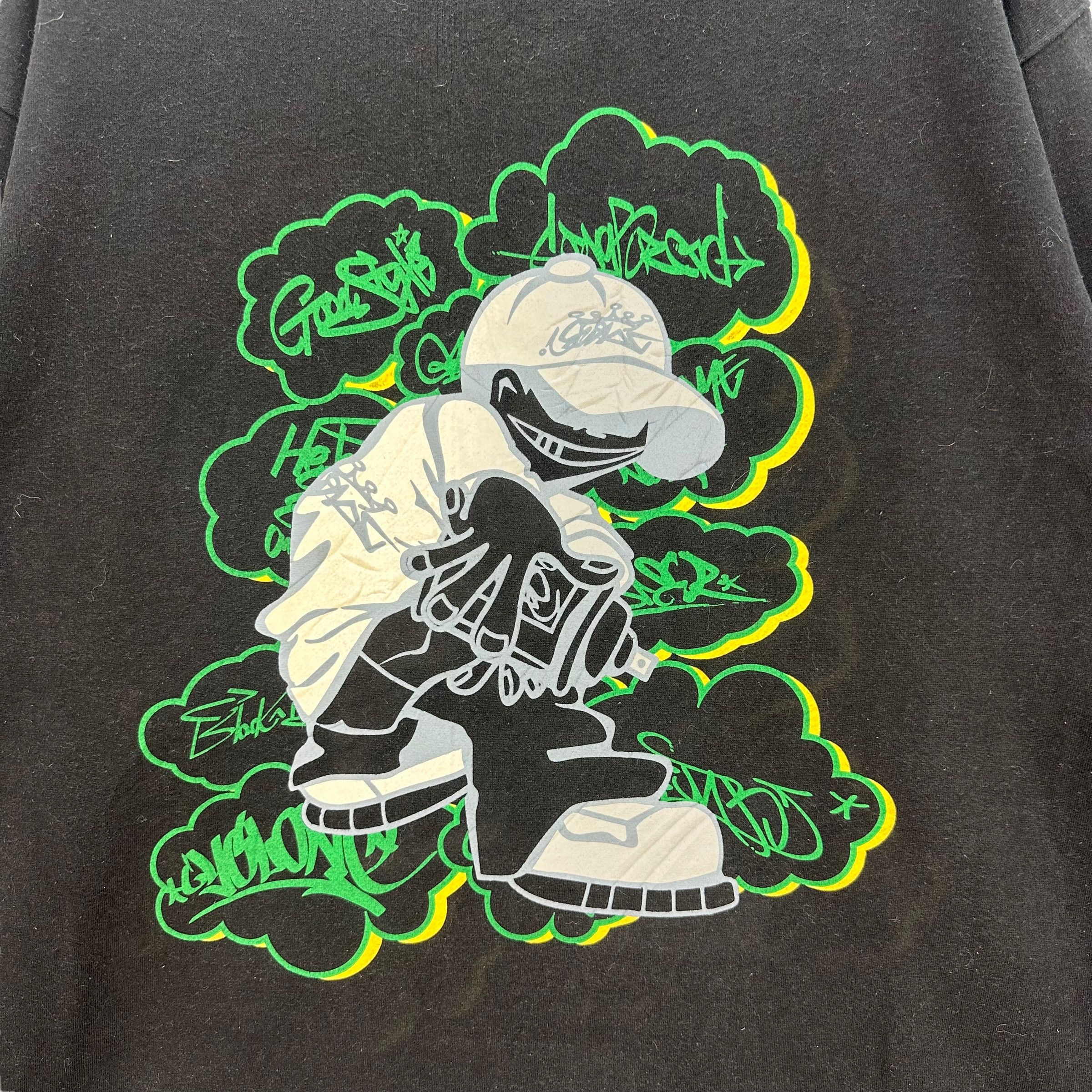 Japanese Brand OBLO STREET CULTURE GRAPHIC SWEATSHIRTS #8022-196 Size US XL / EU 56 / 4 - 3 Thumbnail