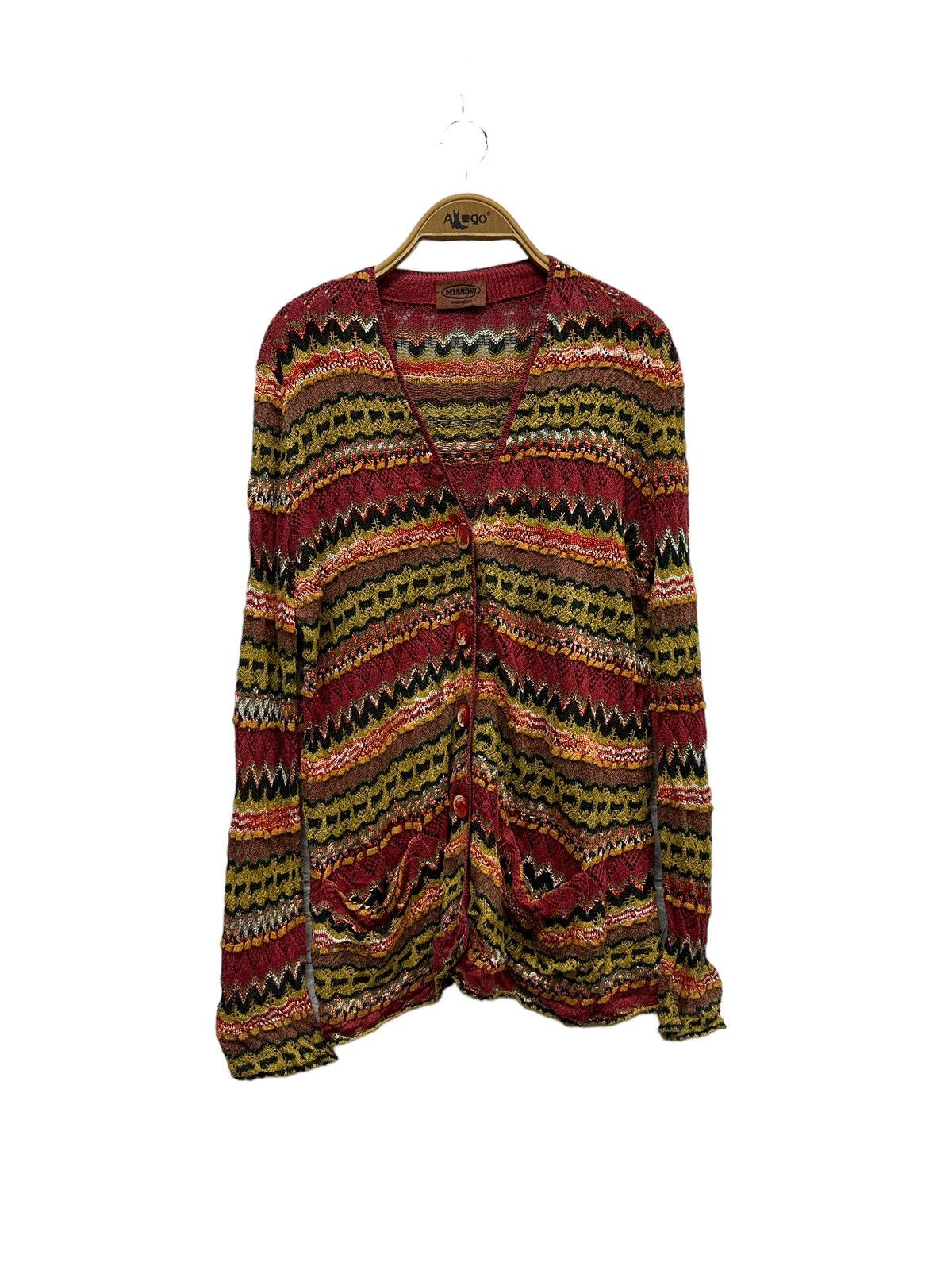 image of Missoni Italy Knitted Cardigan Style, Women's (Size Small)