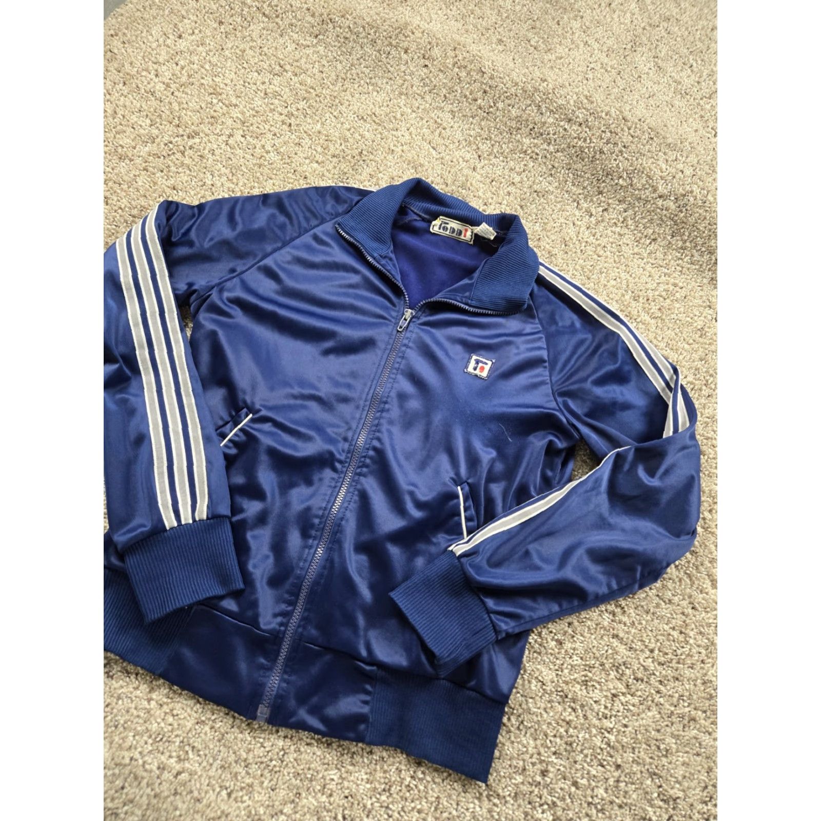 Vintage VINTAGE Todd 1 Track Jacket Mens Medium Blue Full Zip Long Sleeve 80s Size US S / EU 44-46 / 1 - 2 Thumbnail
