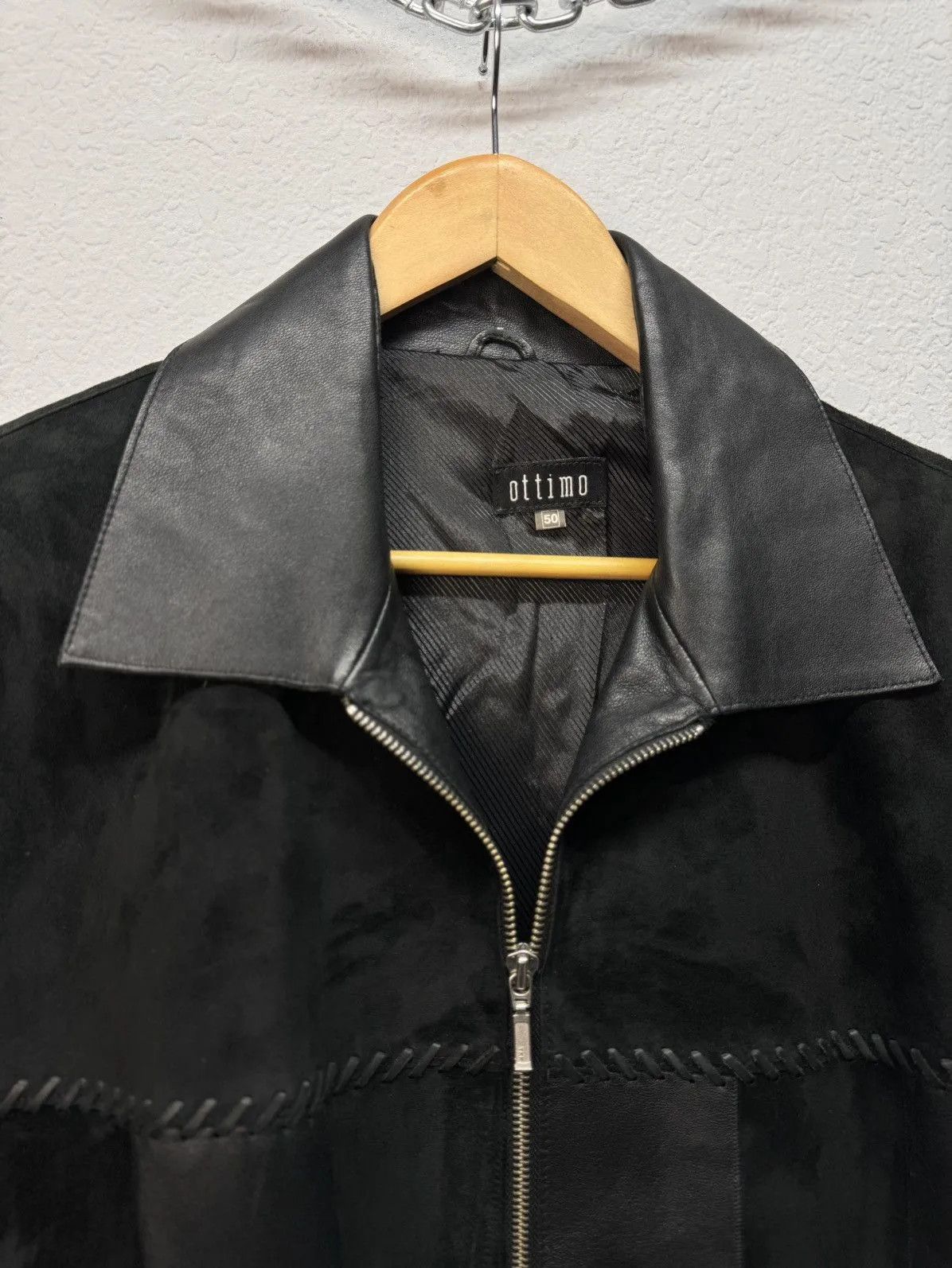 Hysteric Glamour × If Six Was Nine × Vintage VINTAGE CRAZY LEATHER JACKET IFSIXWASNINE STYLE Y2K Size US L / EU 52-54 / 3 - 11 Thumbnail