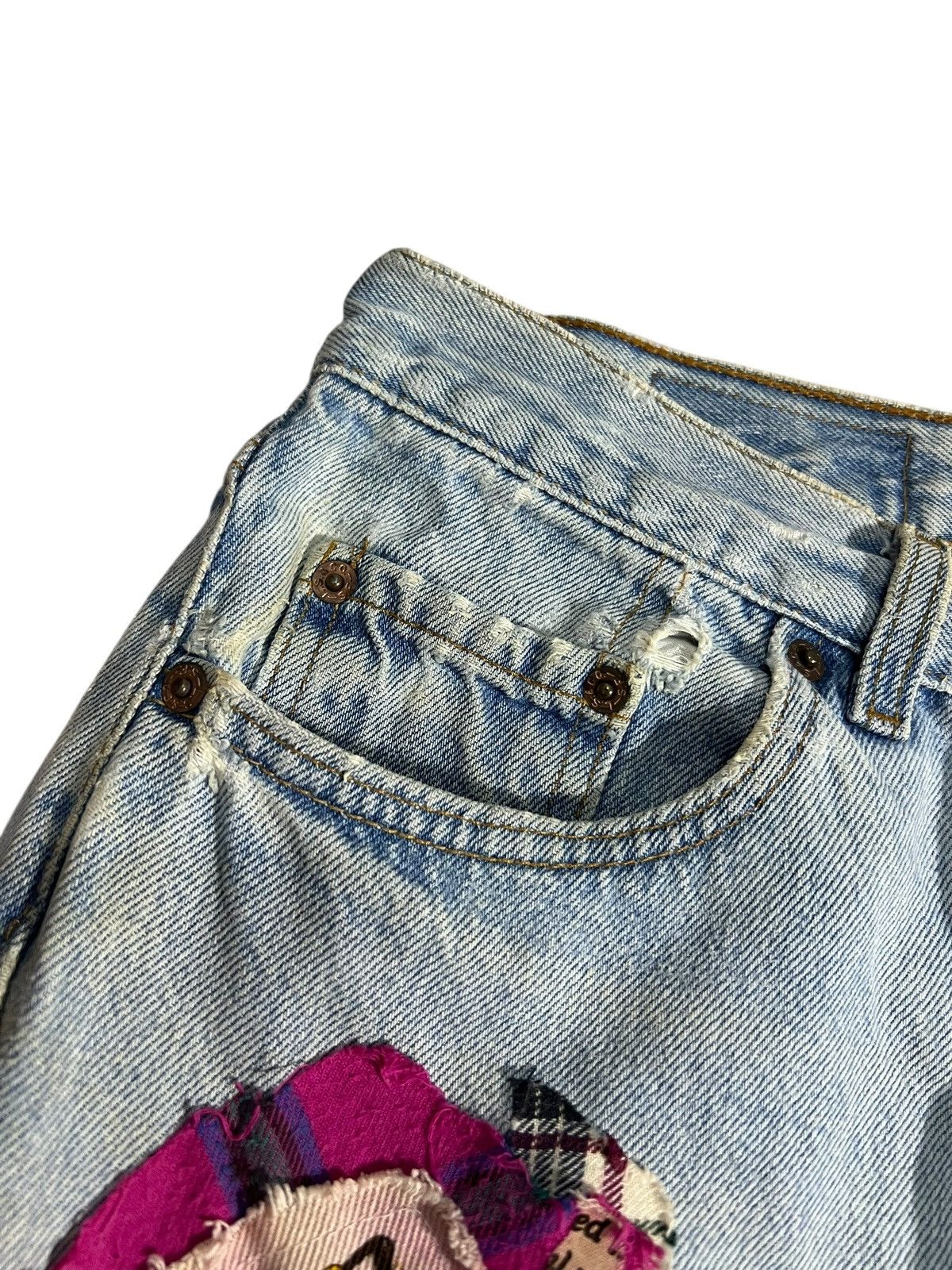 Levi's Vintage Levis 501 Patchwork Faded Jean Size US 30 / EU 46 - 10 Thumbnail