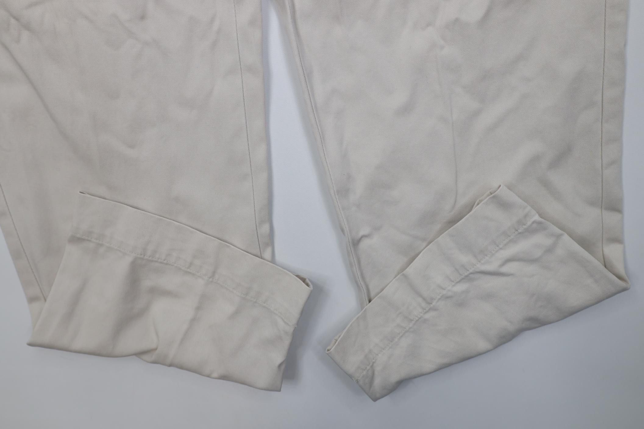 Polo Ralph Lauren Vintage 90s Ralph Lauren Wide Leg Chino Pants Stone Cotton Size US 38 / EU 54 - 5 Thumbnail