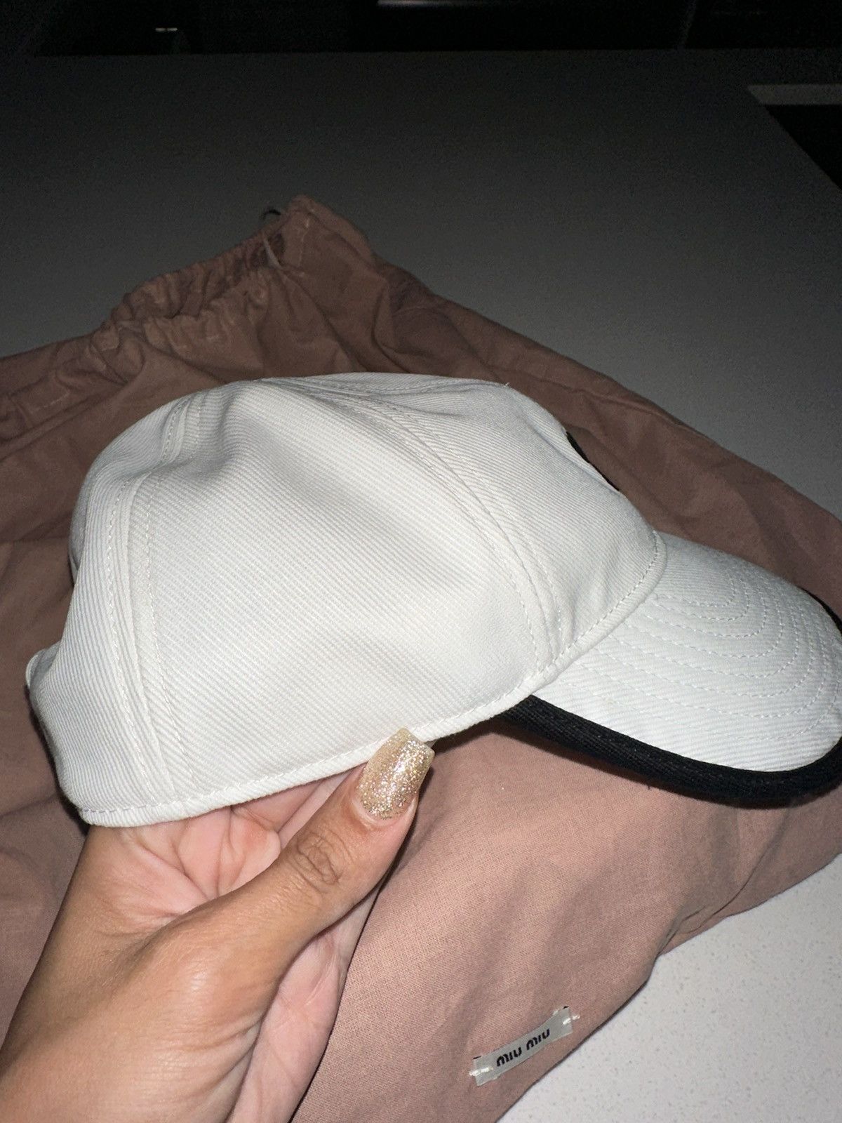 Miu Miu Miu miu drill cap Size ONE SIZE - 4 Thumbnail