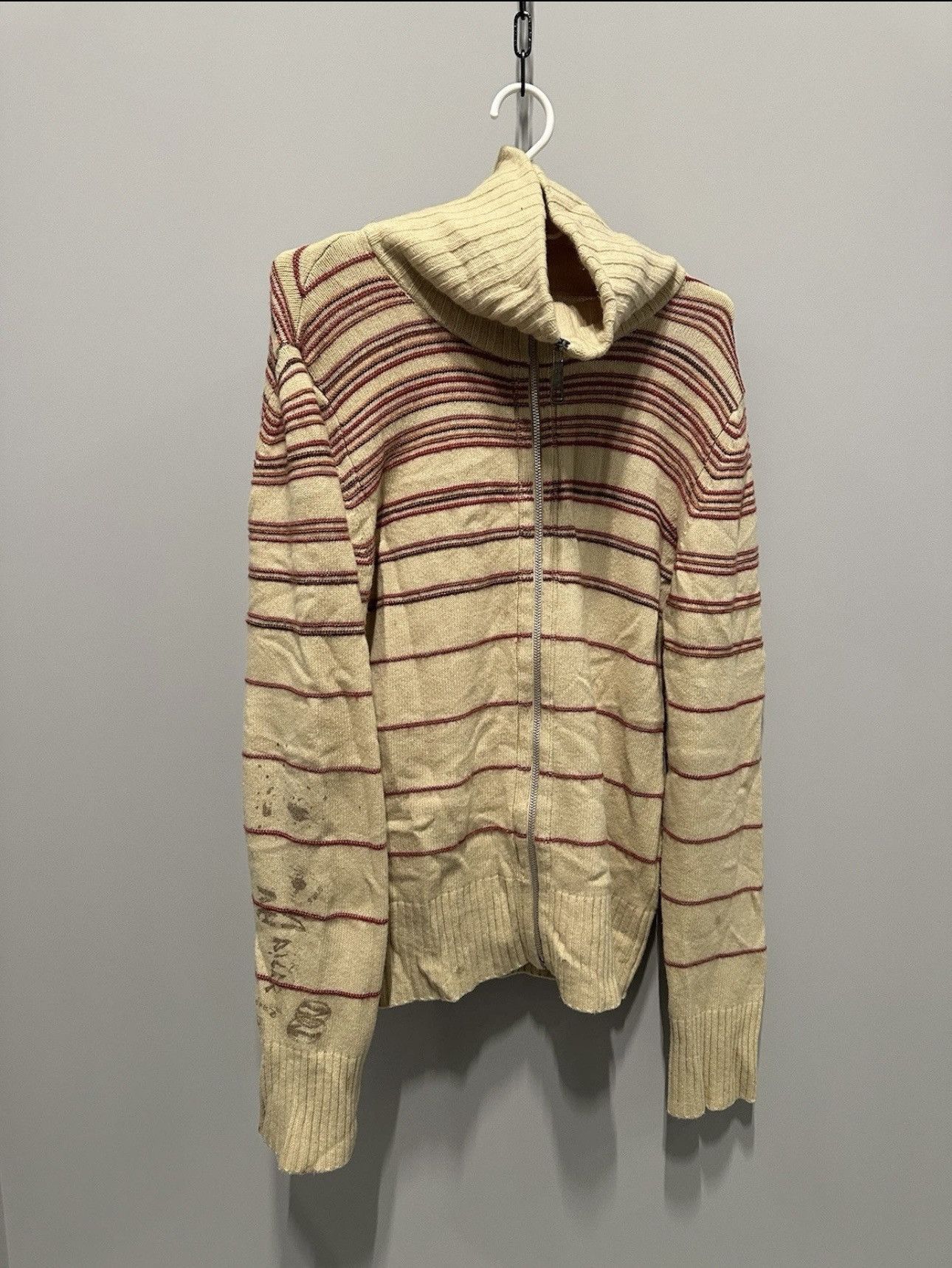 Diesel Diesel Vintage Wool Sweater Full Zip Japan Style Y2K Size US L / EU 52-54 / 3 - 2 Thumbnail