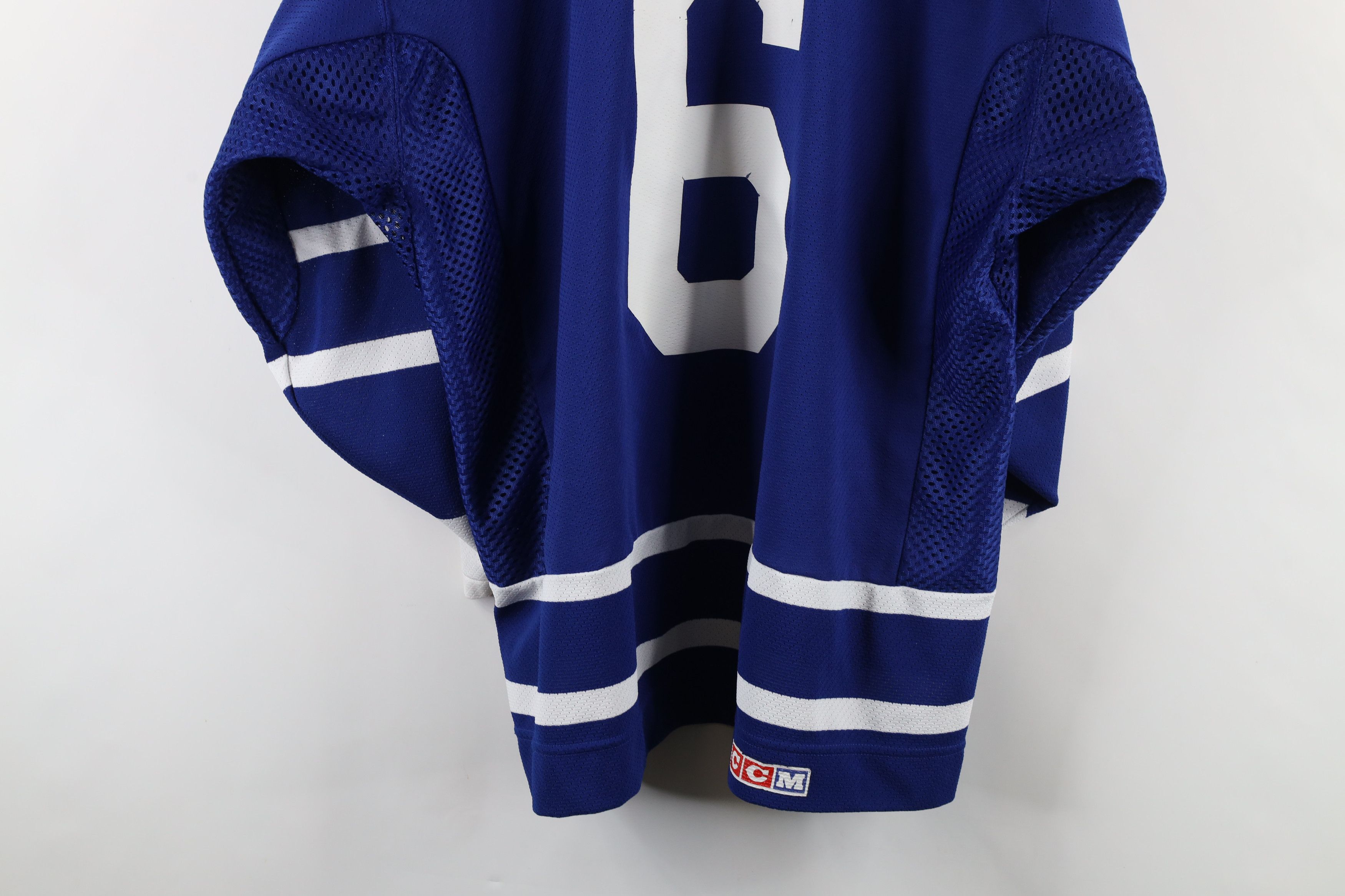 Vintage Vintage 90s CCM English Old Time Hockey Jersey Blue White Size US XL / EU 56 / 4 - 13 Thumbnail