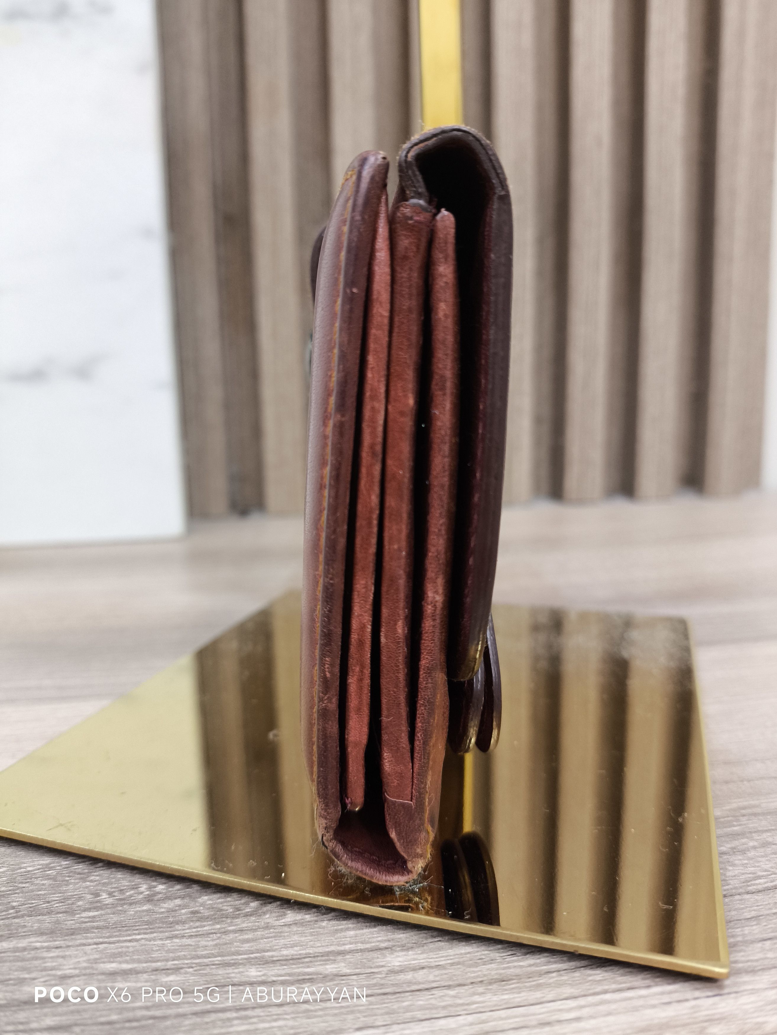 Dior Christian Dior Red Leather Vintage Gaucho Saddle Wallet Size ONE SIZE - 3 Thumbnail