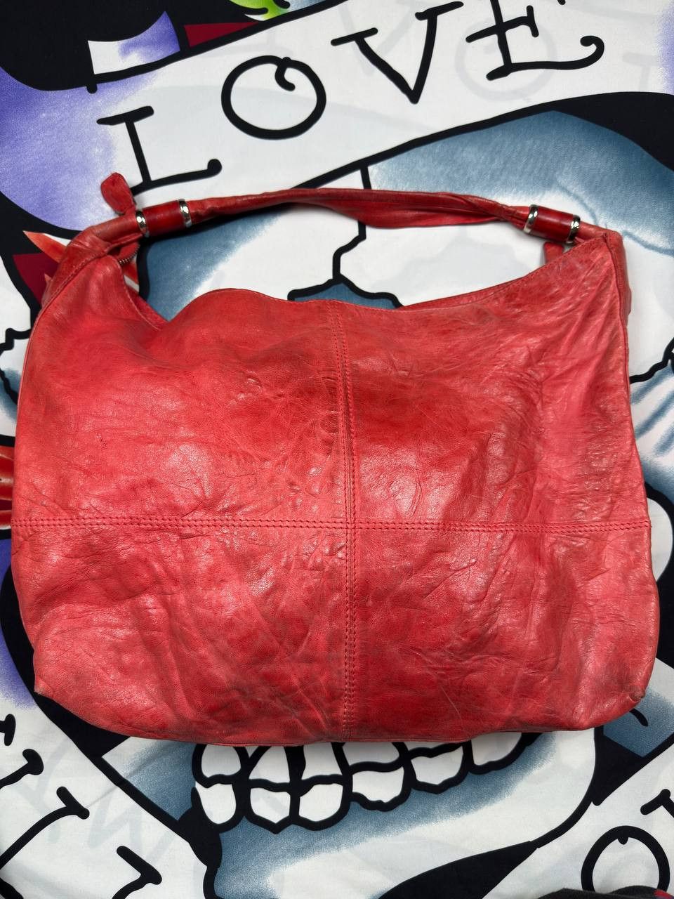 John Galliano Vintage John Galliano Luxury rare red Leather bag Size ONE SIZE - 7 Thumbnail