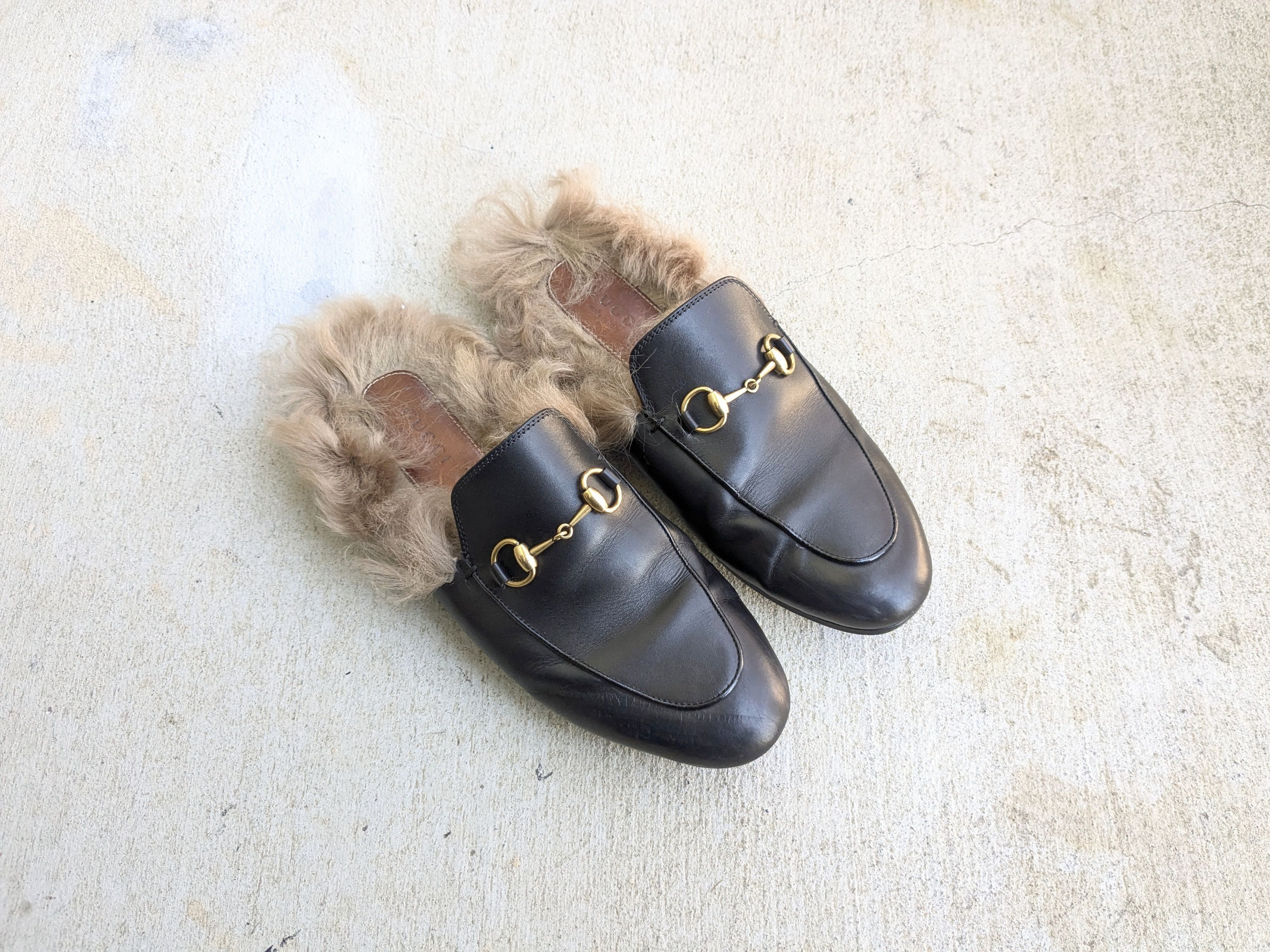 Gucci Gucci Princetown Horsebit Loafers Black 6 36 Leather 