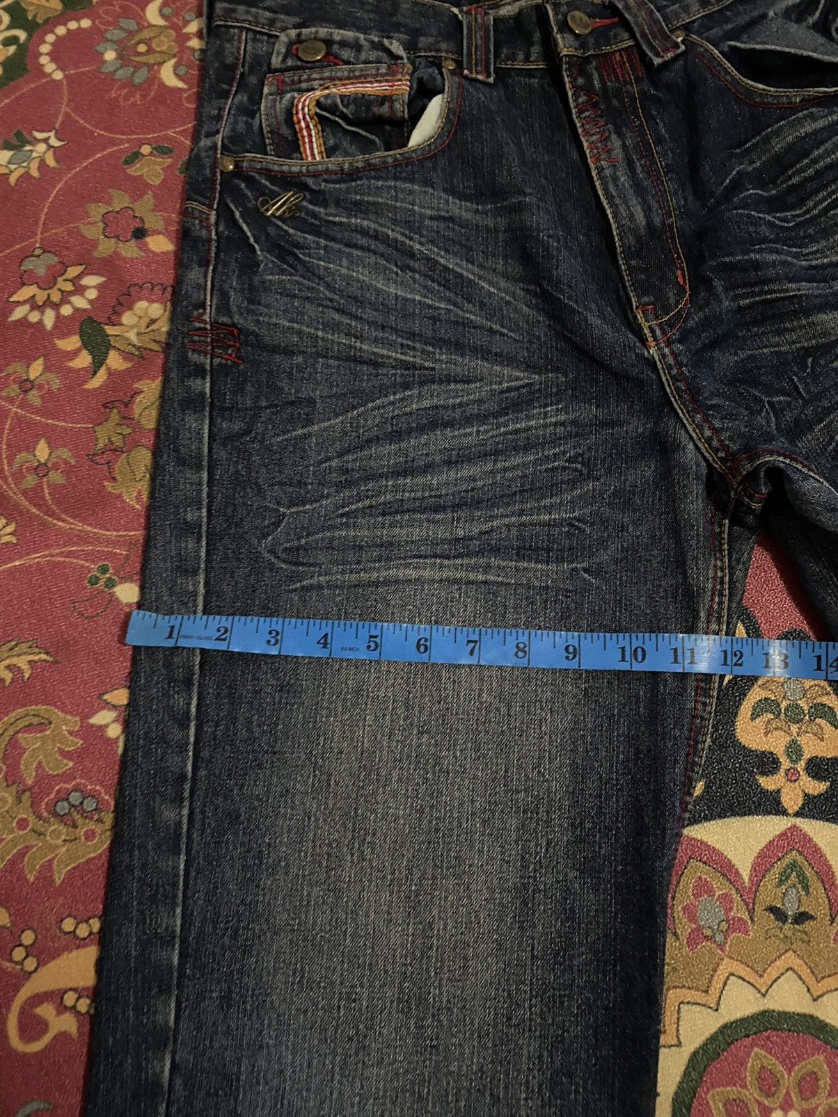 Akademiks Vintage Akademics ‘AKDMKS’ Distressed Jeans Size 32 Size US 32 / EU 48 - 19 Thumbnail