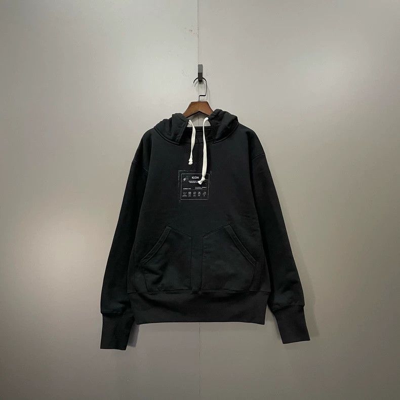 Maison Margiela Maison Margiela Black patterned printed hoodie 2502-Nextarr Size US M / EU 48-50 / 2 - 1 Thumbnail