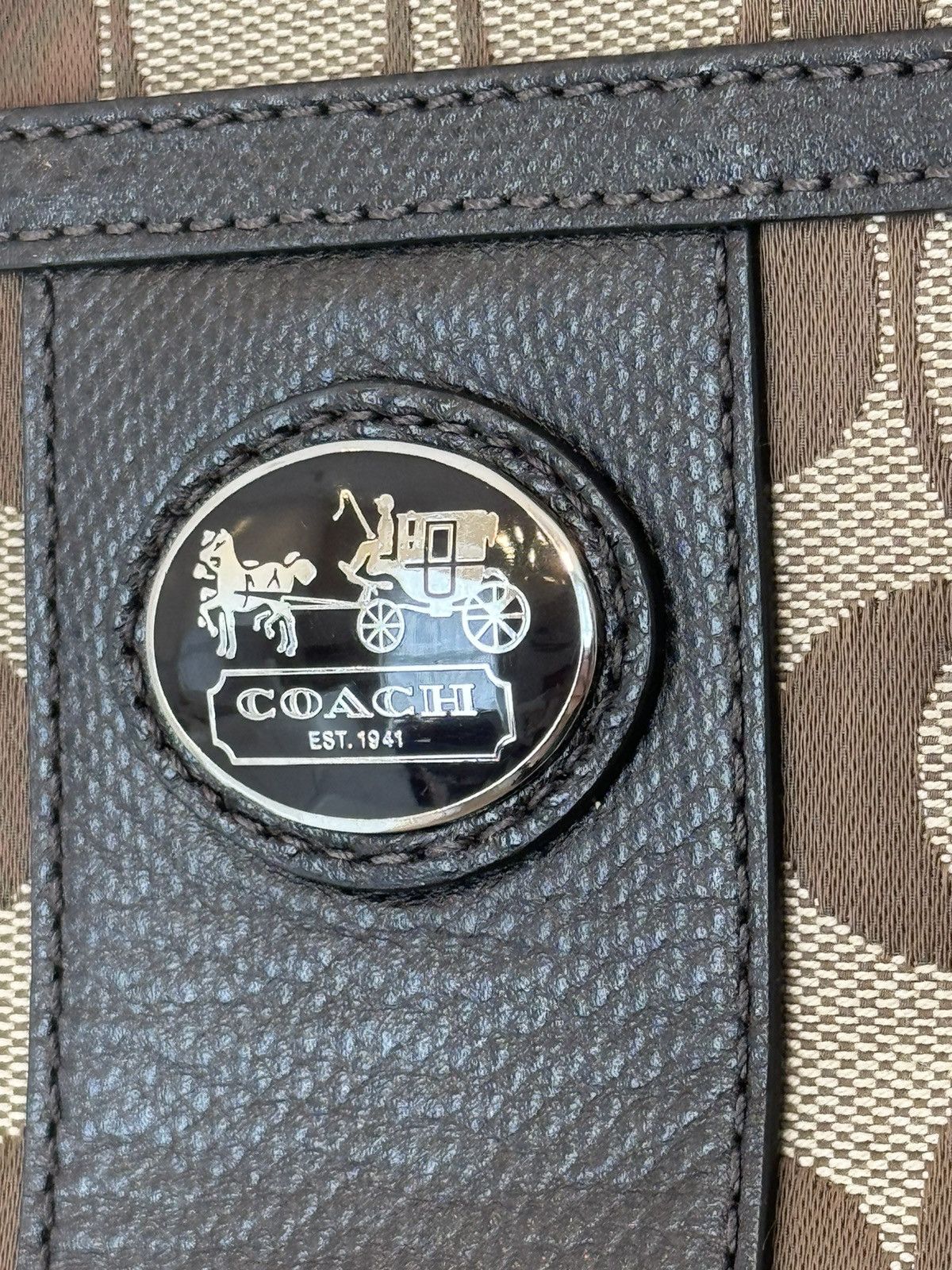 Coach × Vintage Coach logo bag baguette bag mama bag y2k Size ONE SIZE - 4 Thumbnail