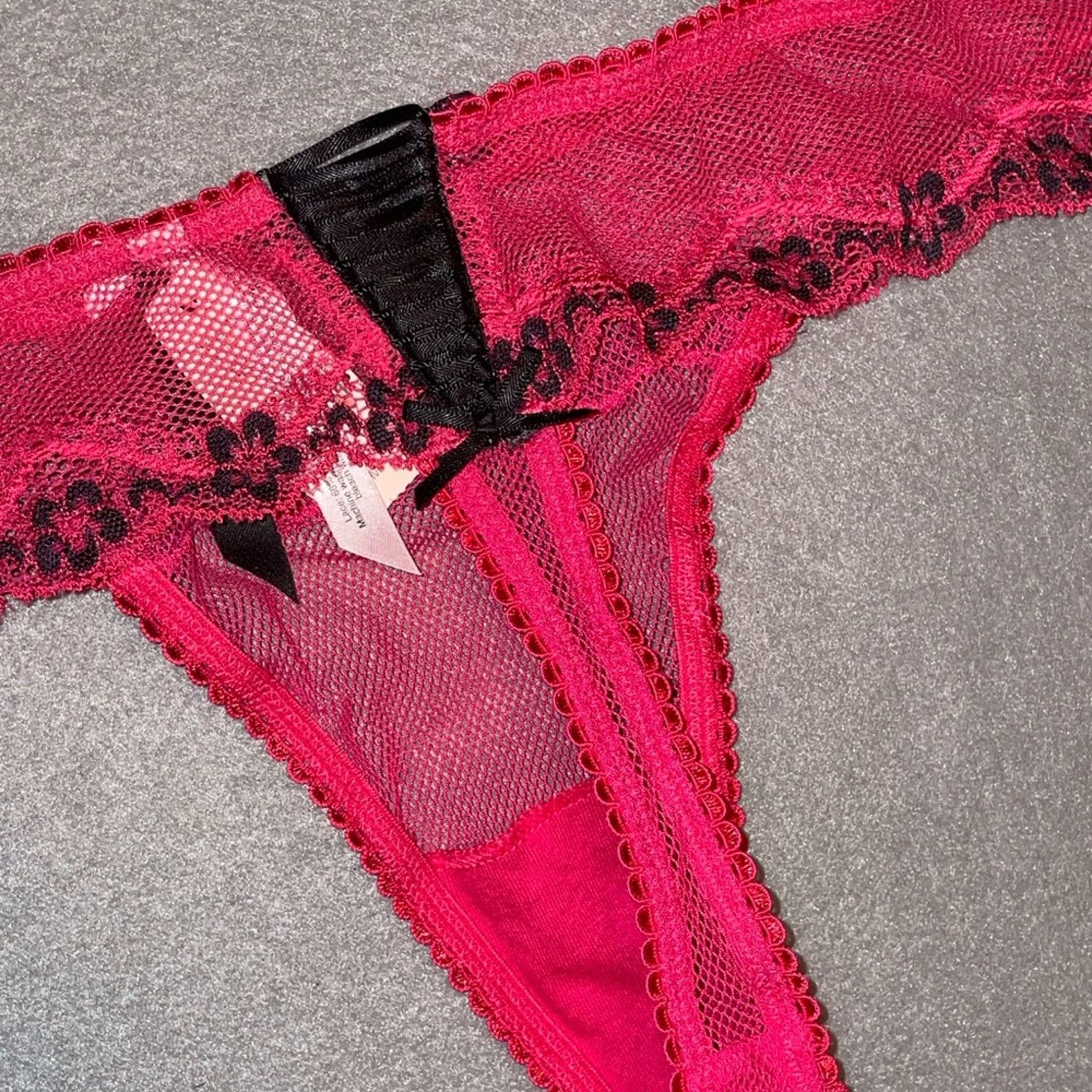 Victoria's Secret Victoria’s Secret Sexy Little Things thong Hot Pink Panties Size ONE SIZE - 10 Thumbnail