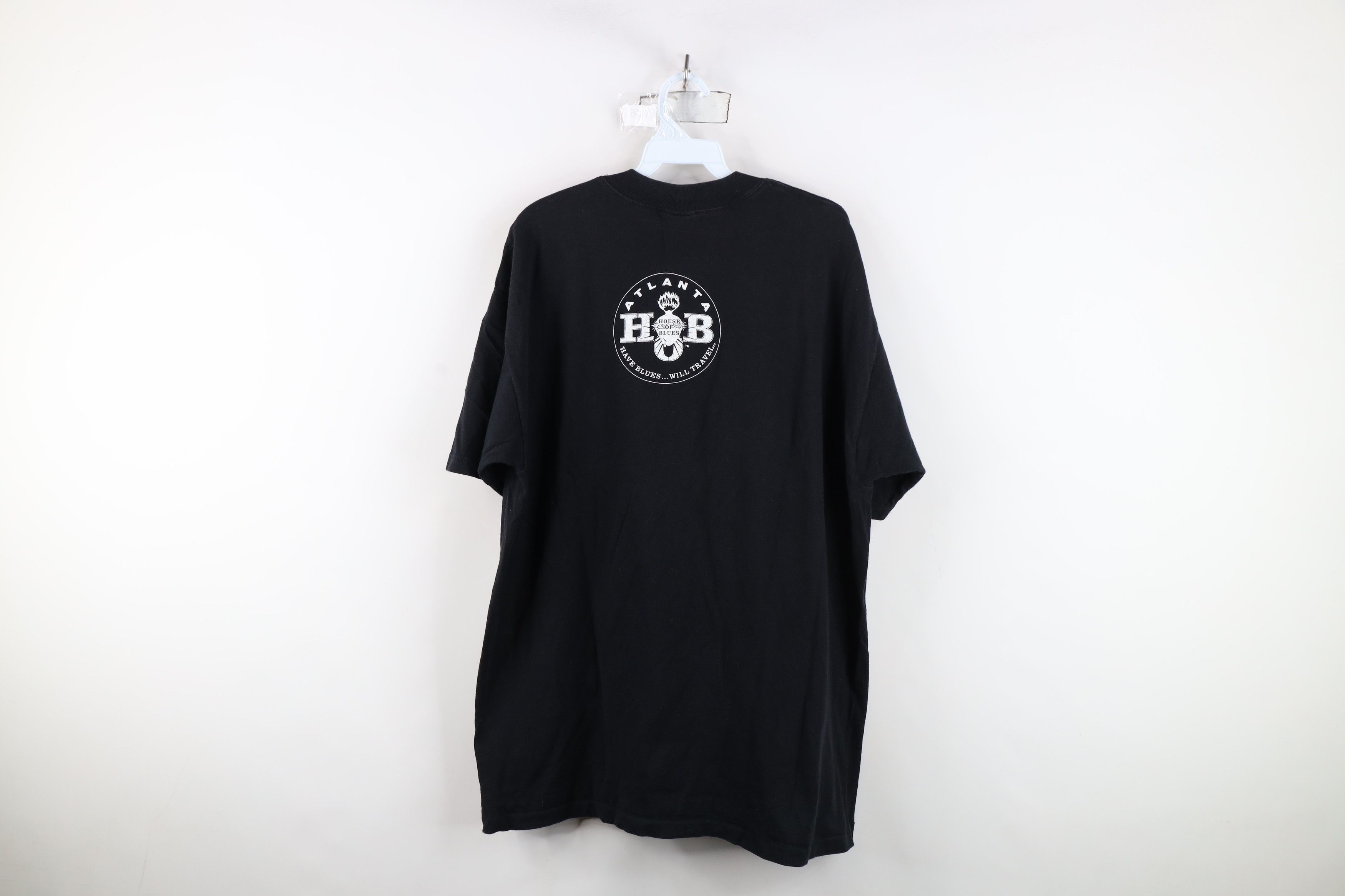 Vintage Vintage 90s of Blues Atlanta Short Sleeve T-Shirt Black USA Size US XL / EU 56 / 4 - 12 Thumbnail