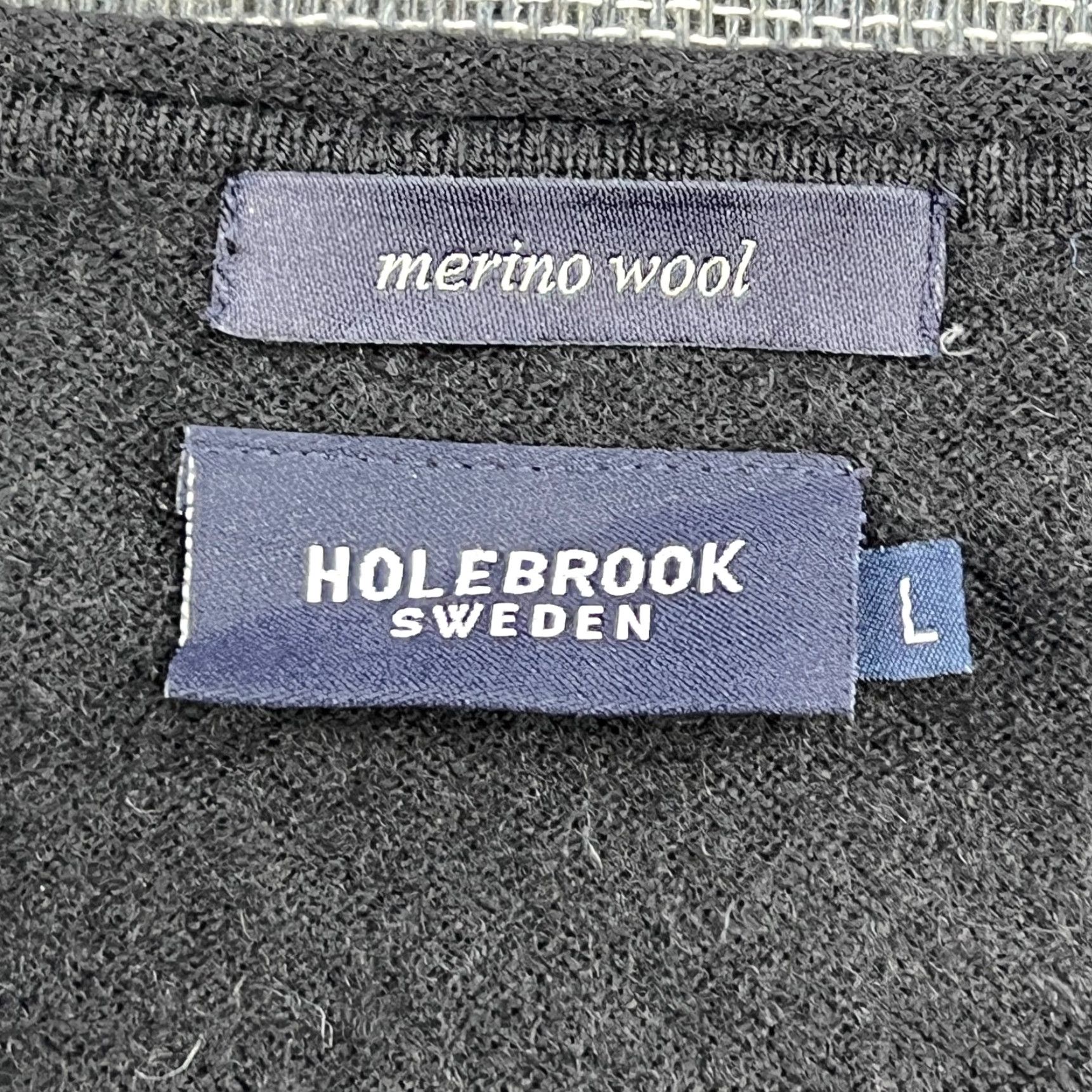 Vintage Holebrook Sweden Mens Sweater Large 100% Merino Wool V Neck Jumper Pullover Gray Shirt Mens Medium? Size US L / EU 52-54 / 3 - 3 Thumbnail