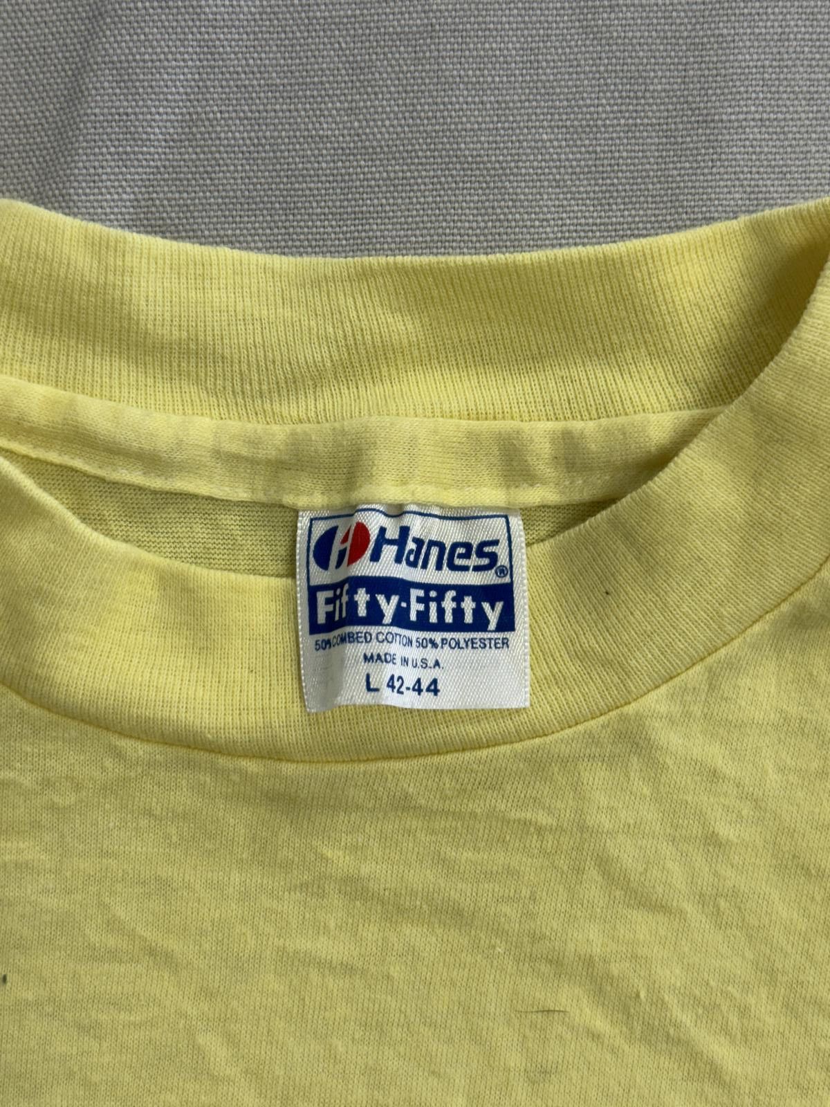Hanes Vintage Glad Peach Festival T-shirt Coloma Michigan Tee - L Size US L / EU 52-54 / 3 - 3 Thumbnail