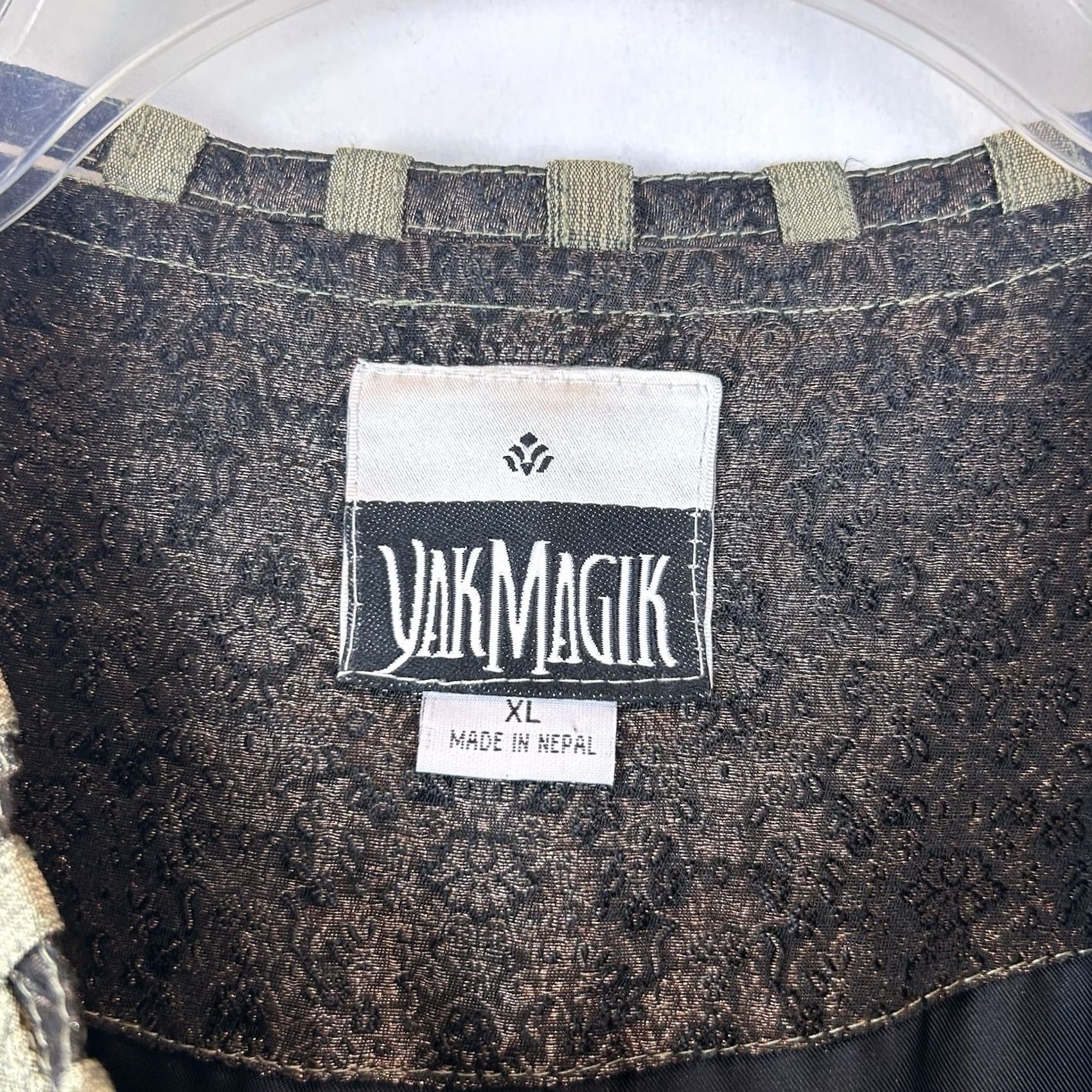 Vintage VINTAGE Yak Magik Blazer Womens L Jacket Silk Green Open Embroidered Beaded Sequin Size L / US 10 / IT 46 - 4 Thumbnail