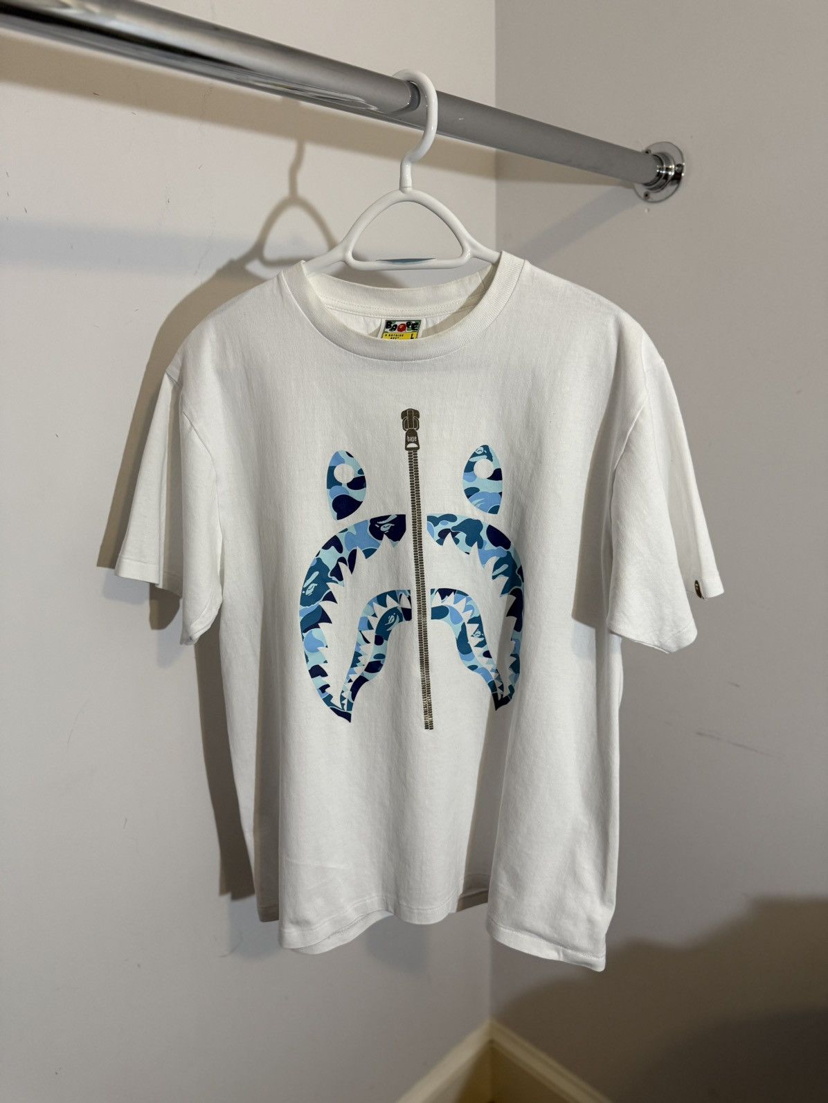 Bape Bape Shark Tee Size US L / EU 52-54 / 3 - 1 Thumbnail
