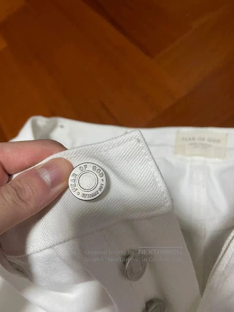 Fear of God Fear of God White Maxfield Denim Jeans. Size US 32 / EU 48 - 3 Thumbnail